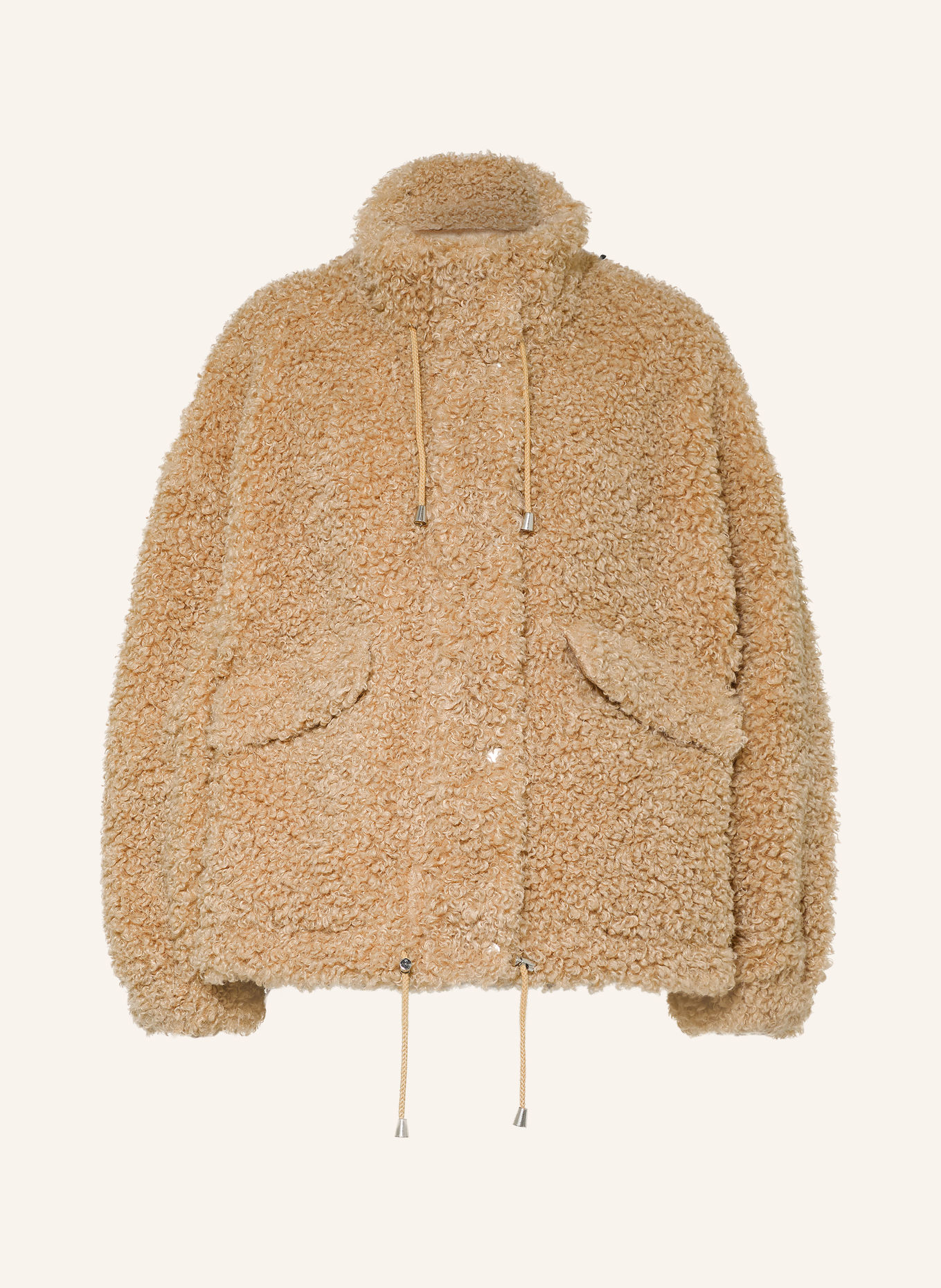 ba&sh Teddyfell-Jacke SONJO: BEIGE