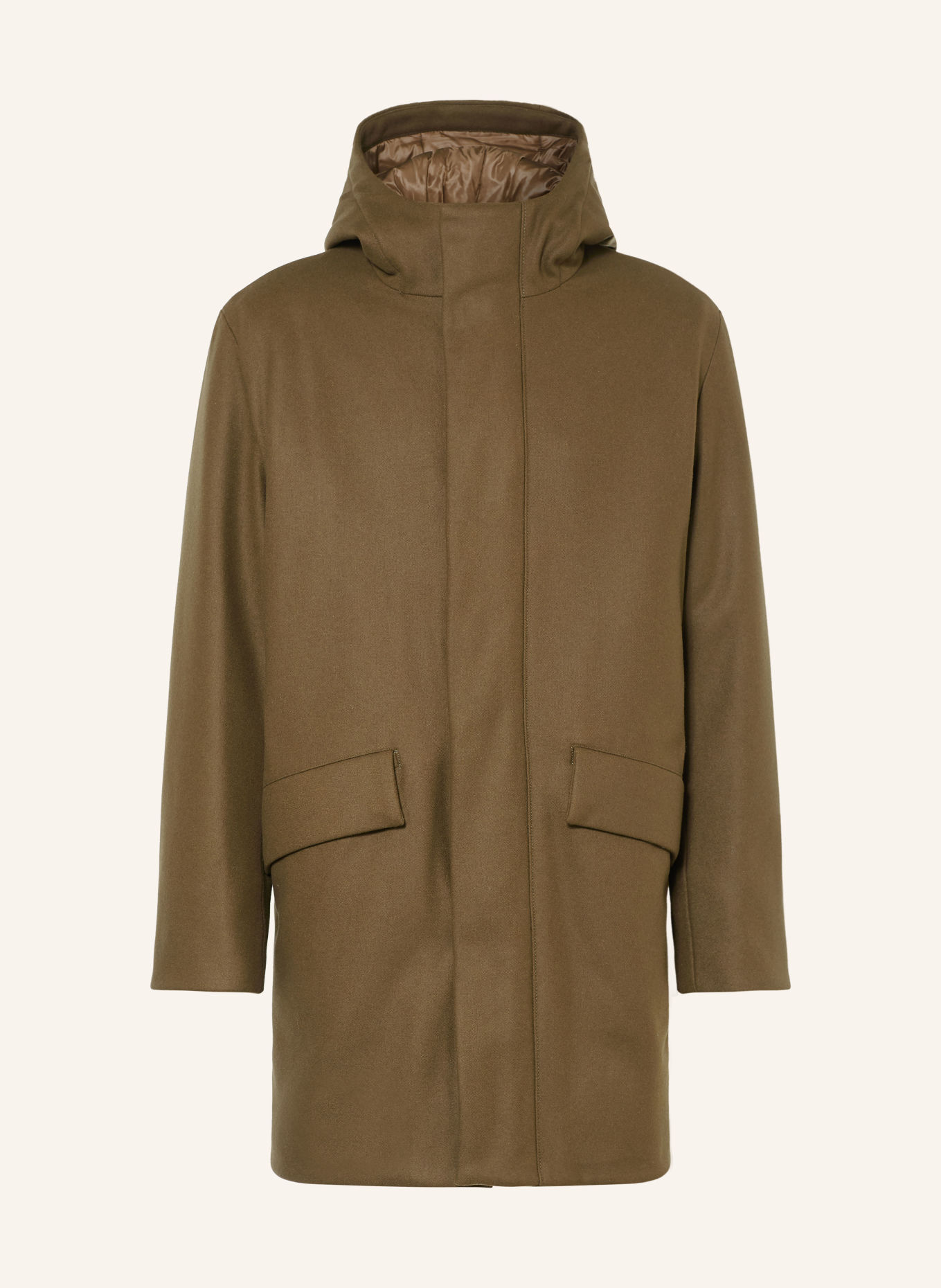 SANDRO Wollmantel: KHAKI