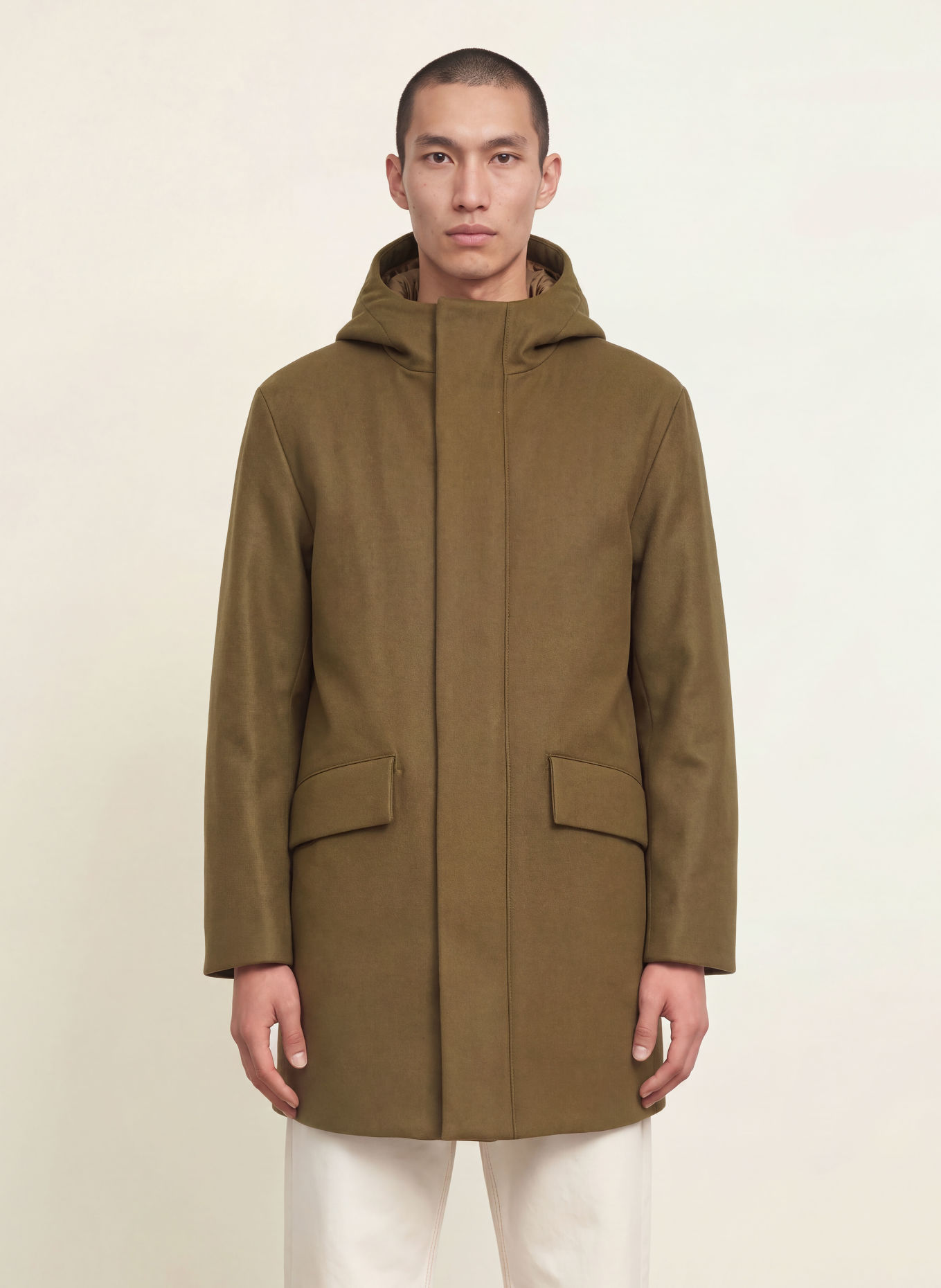 SANDRO Wollmantel: KHAKI