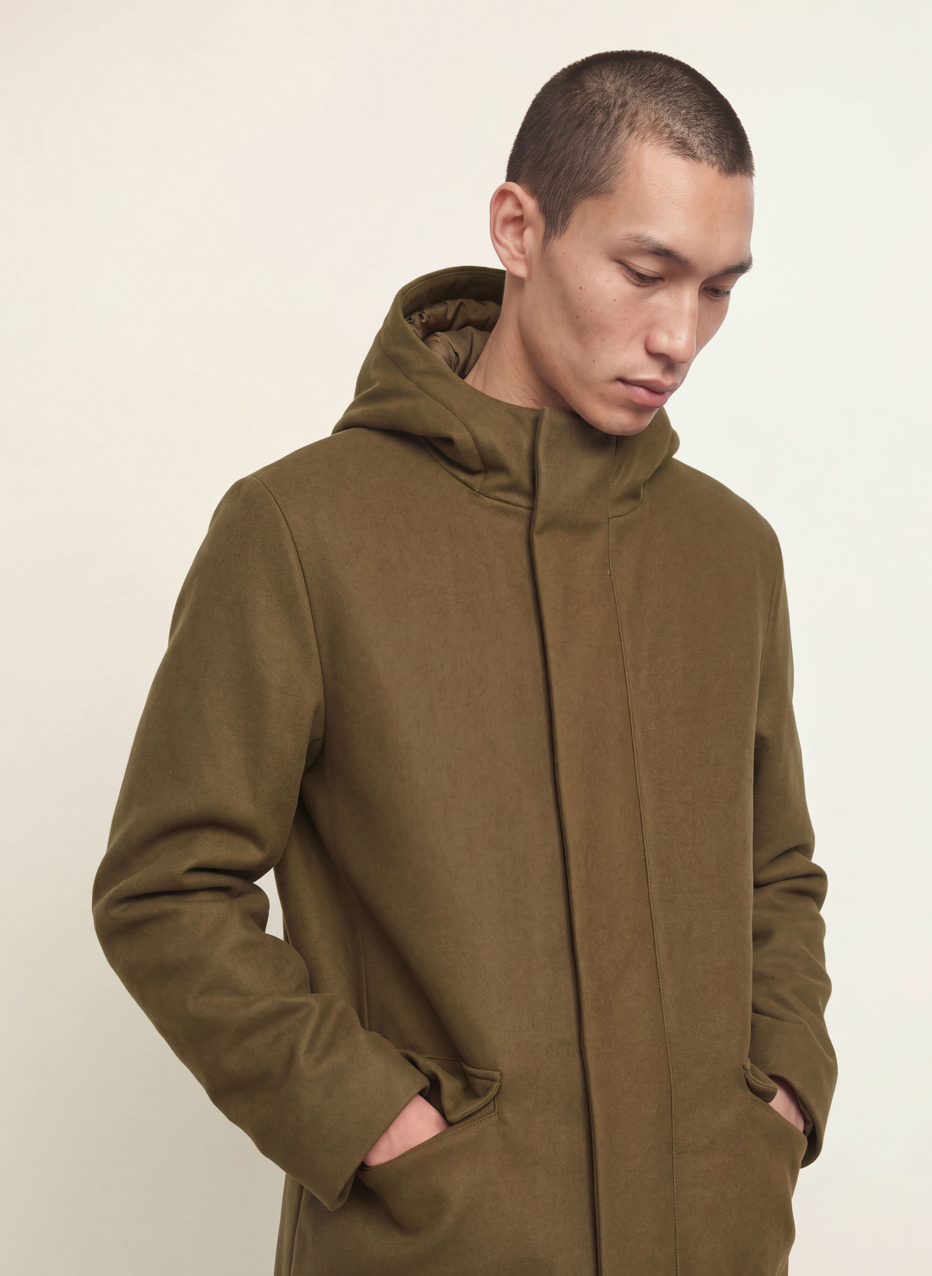 SANDRO Wollmantel: KHAKI