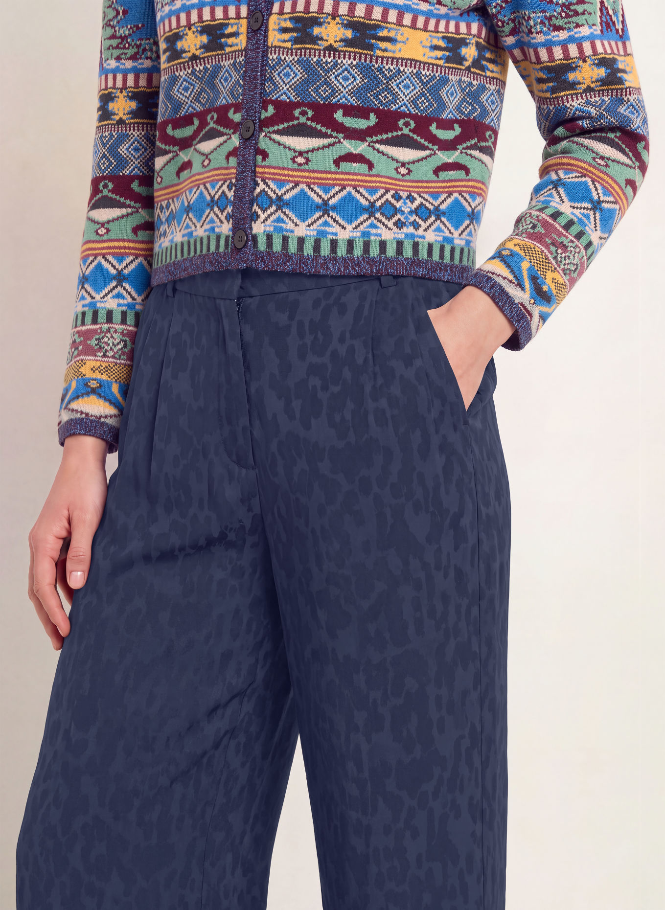 ba&sh Marlenehose HELOY: DUNKELBLAU