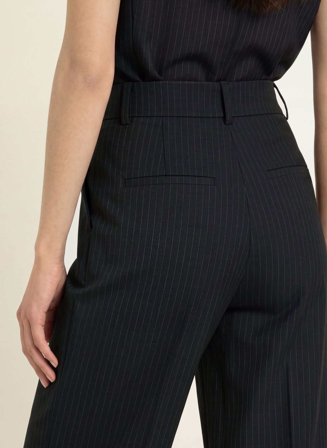 NEO NOIR Marlenehose NATHALIE: DUNKELBLAU / DUNKELGRAU