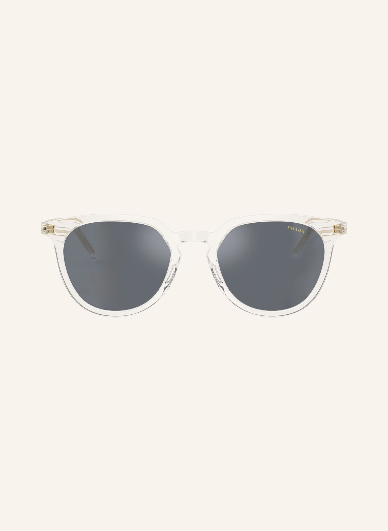 PRADA PR D15SD Sunglasses: TRANSPARENT/BLUE