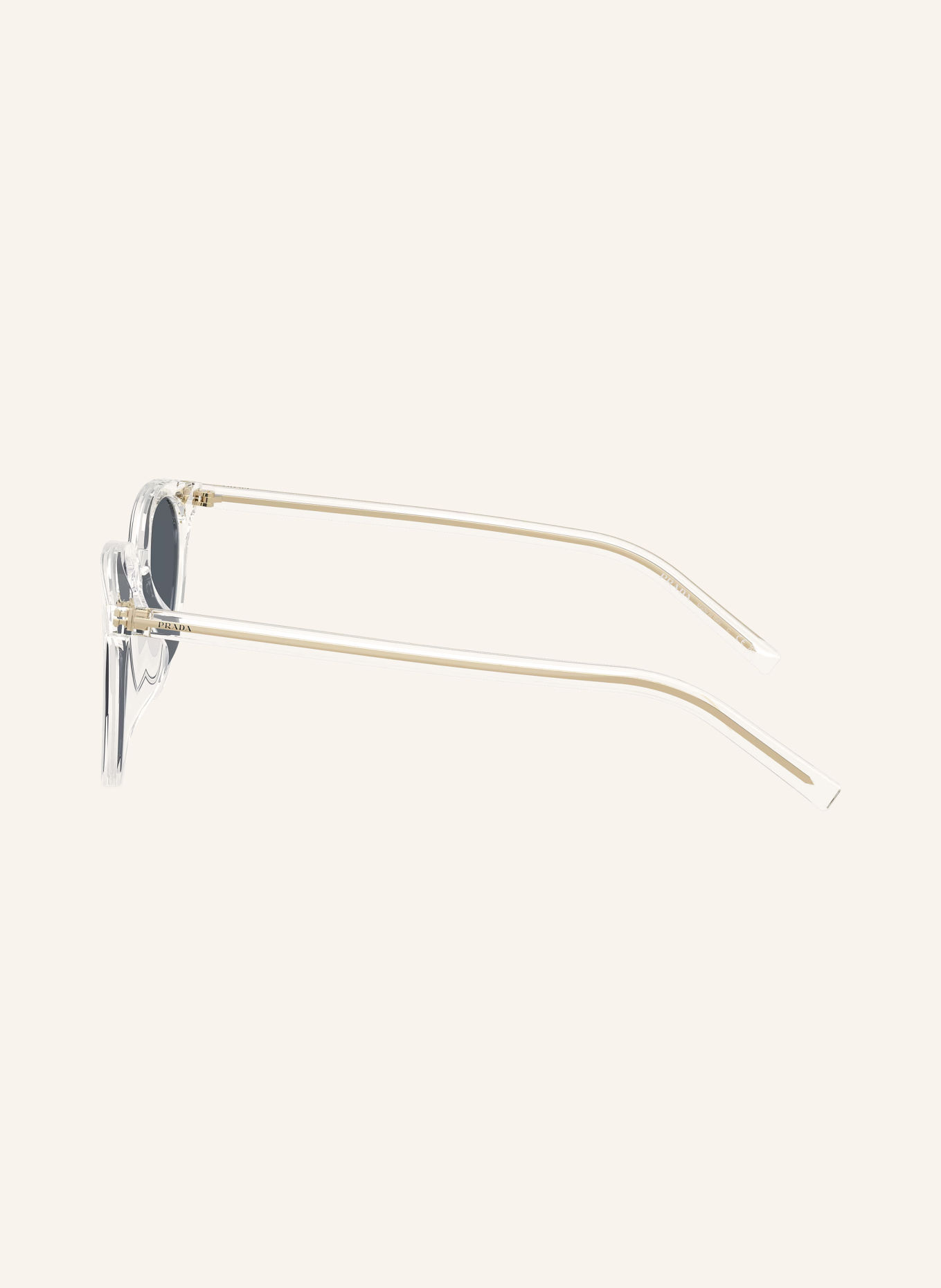 PRADA PR D15SD Sunglasses: TRANSPARENT/BLUE