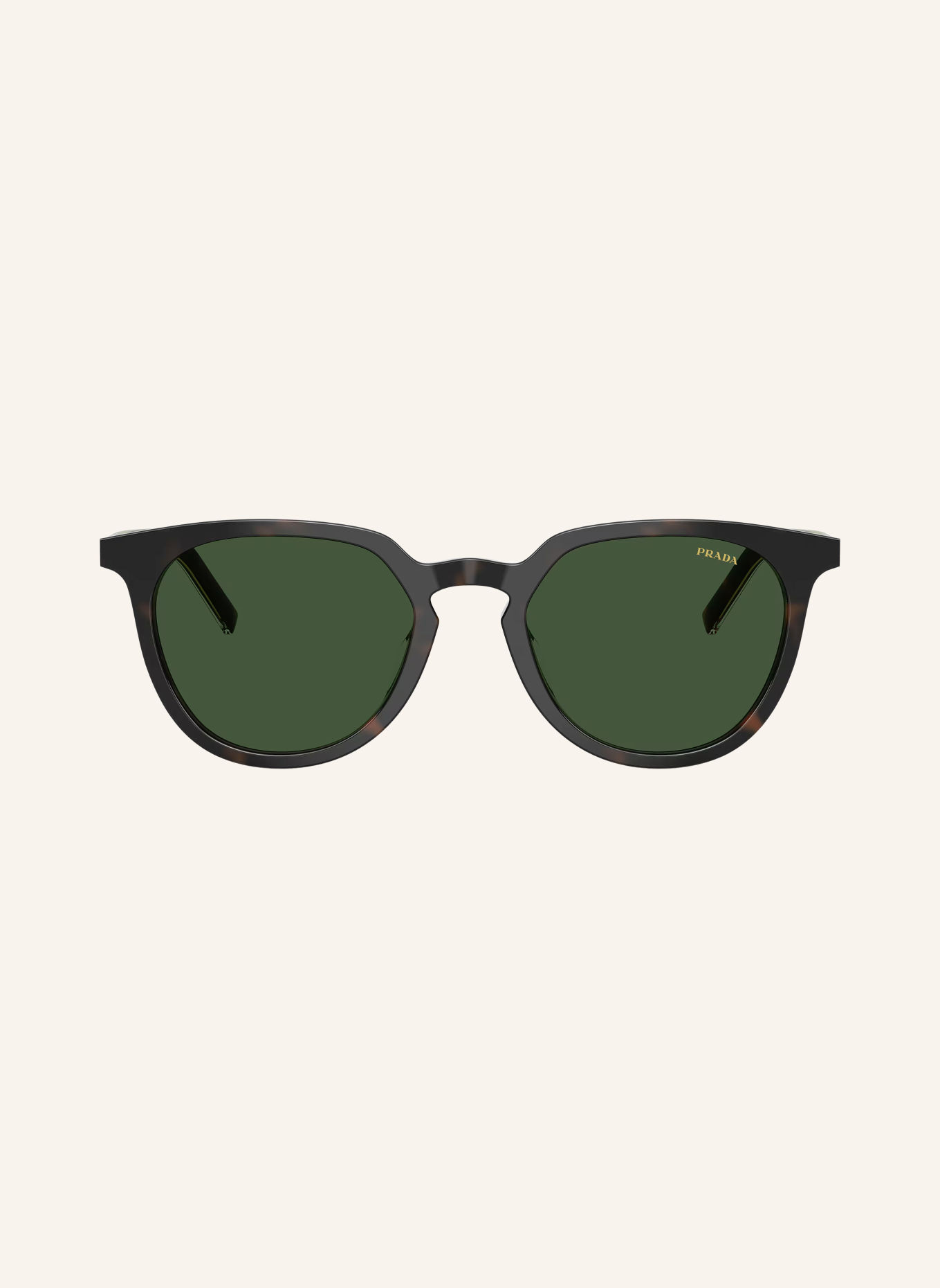 PRADA PR D15SD Sunglasses: HAVANA/ GREEN