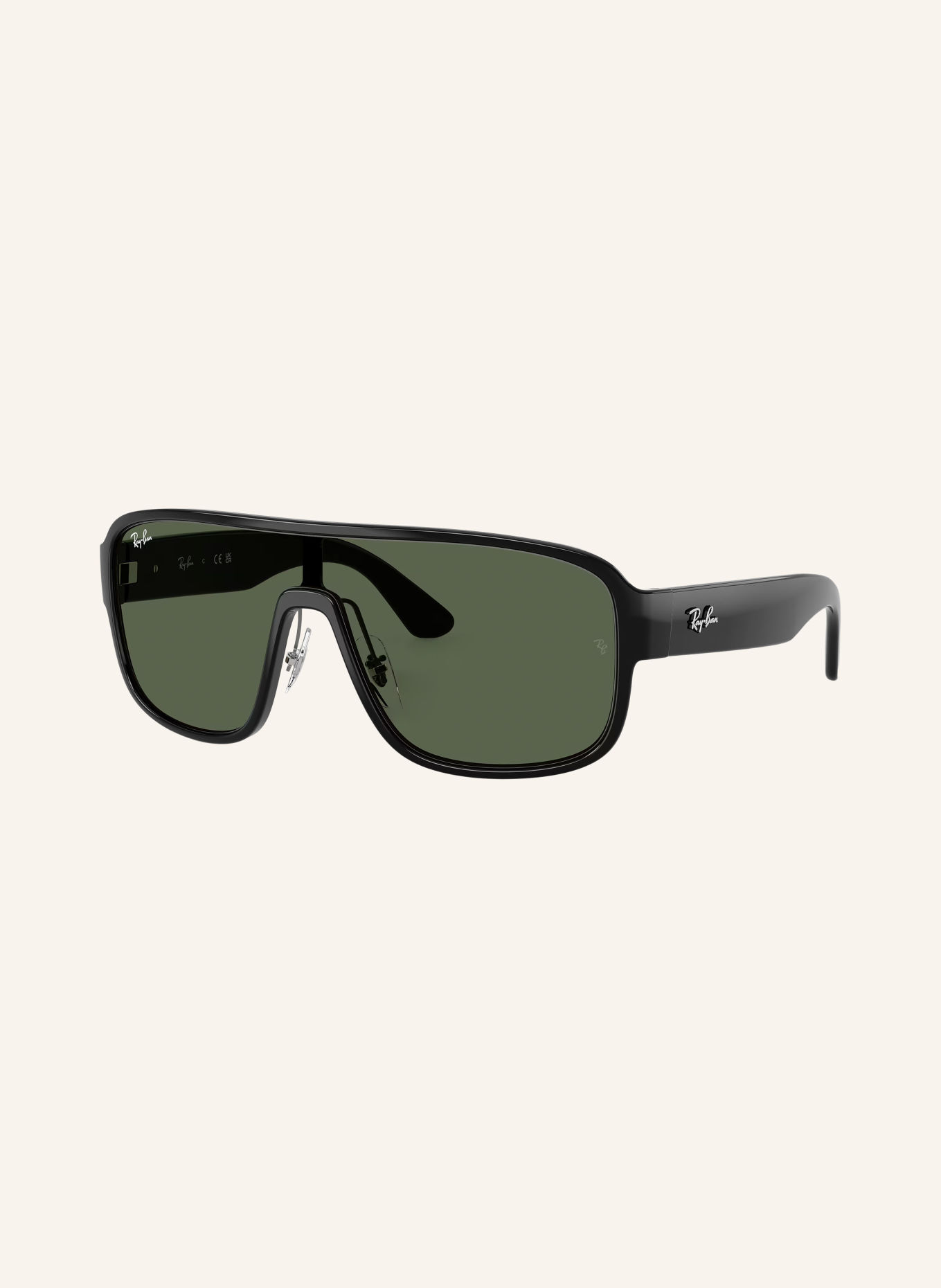 Ray-Ban RB2229 Sunglasses: BLACK/DARK GREEN