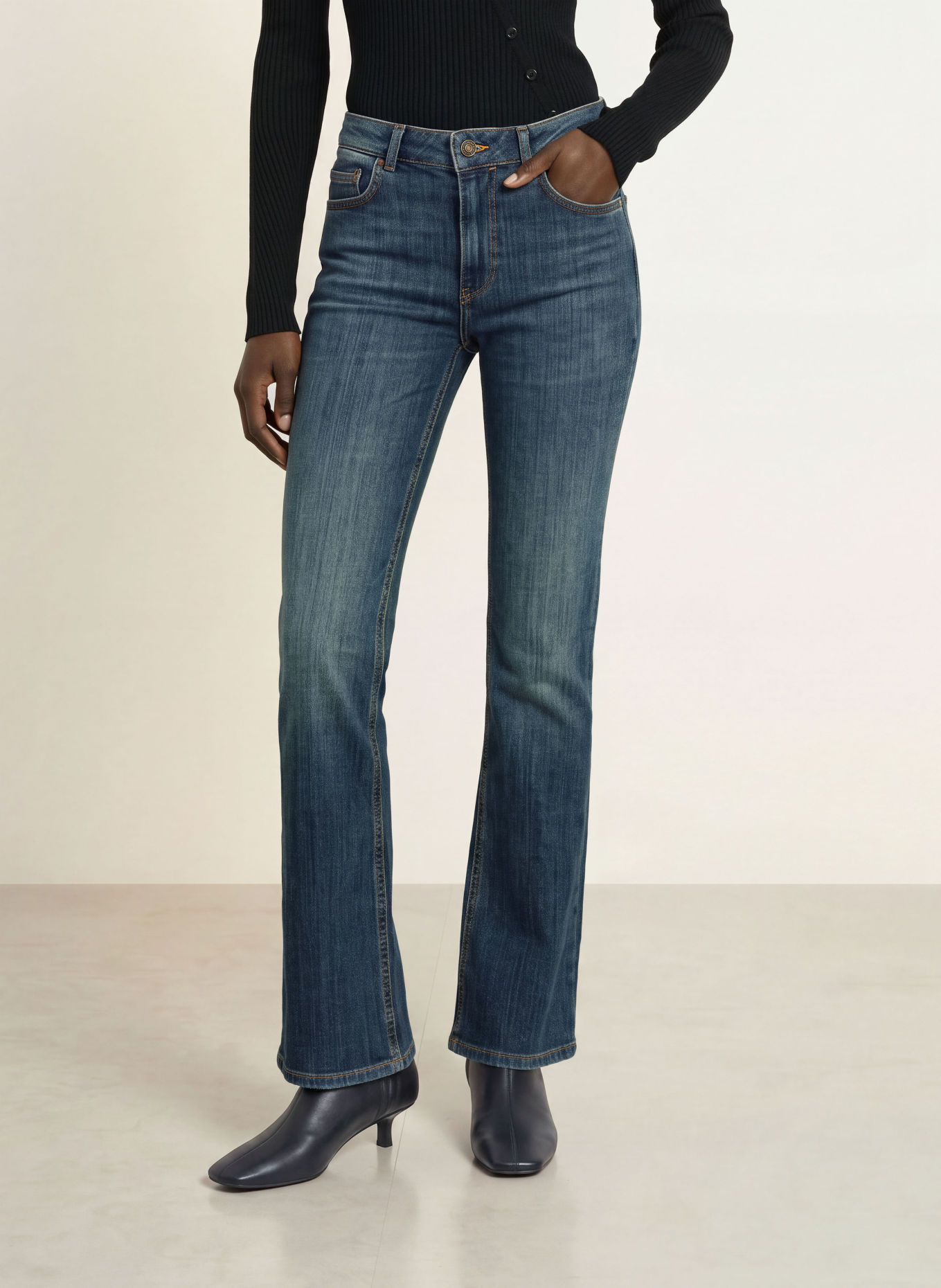 ALLSAINTS Jean bootcut EVE: 723 Dark Indigo