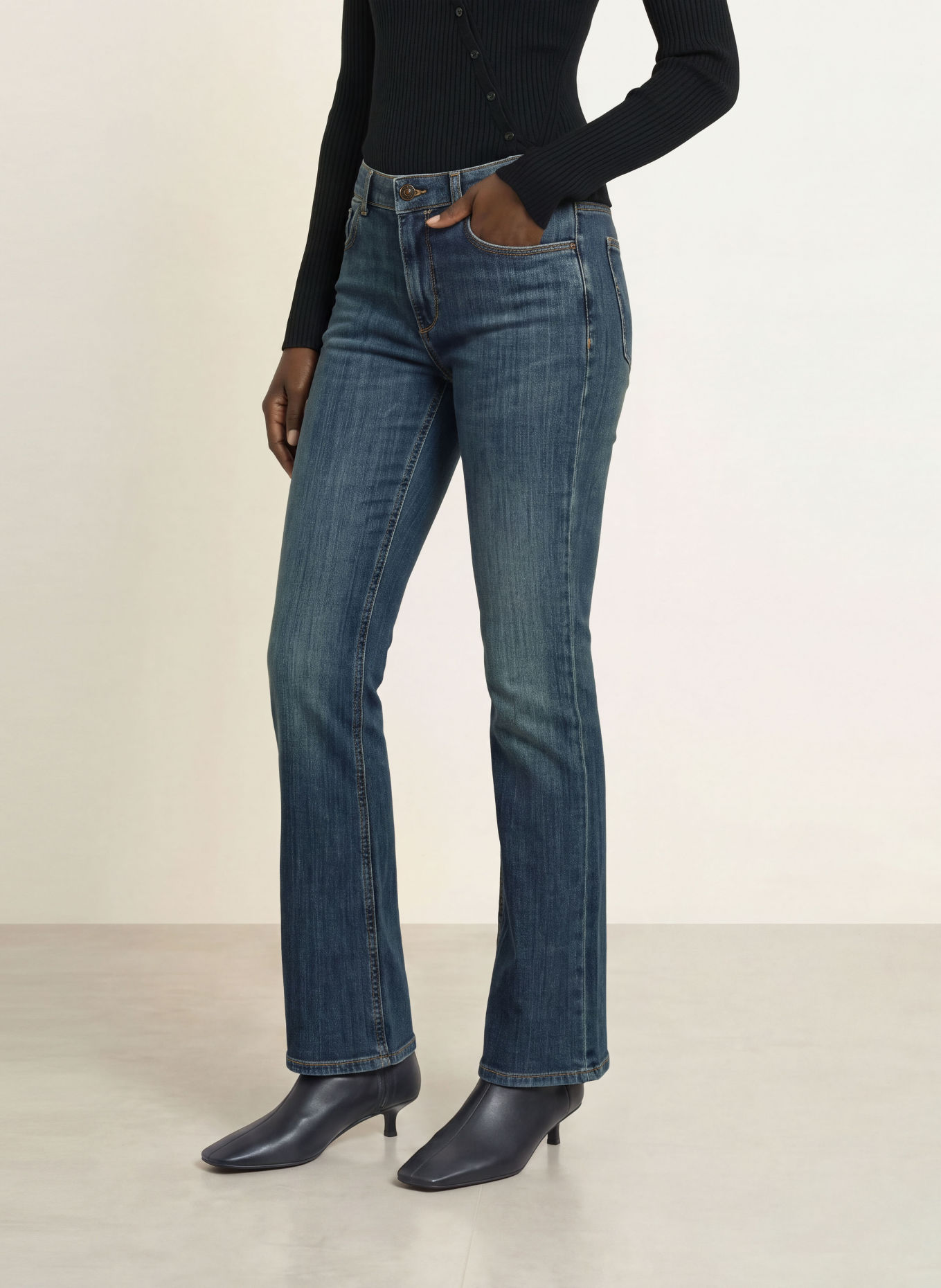 ALLSAINTS Jean bootcut EVE: 723 Dark Indigo