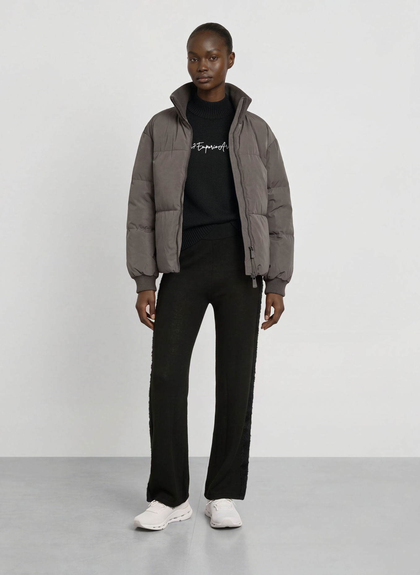 EA7 EMPORIO ARMANI Steppjacke TRAIN CONTEMPORARY: DUNKELGRAU