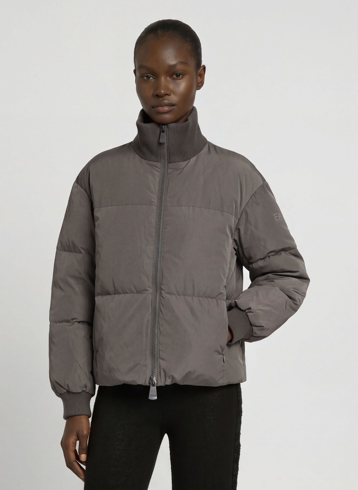 EA7 EMPORIO ARMANI Steppjacke TRAIN CONTEMPORARY: DUNKELGRAU