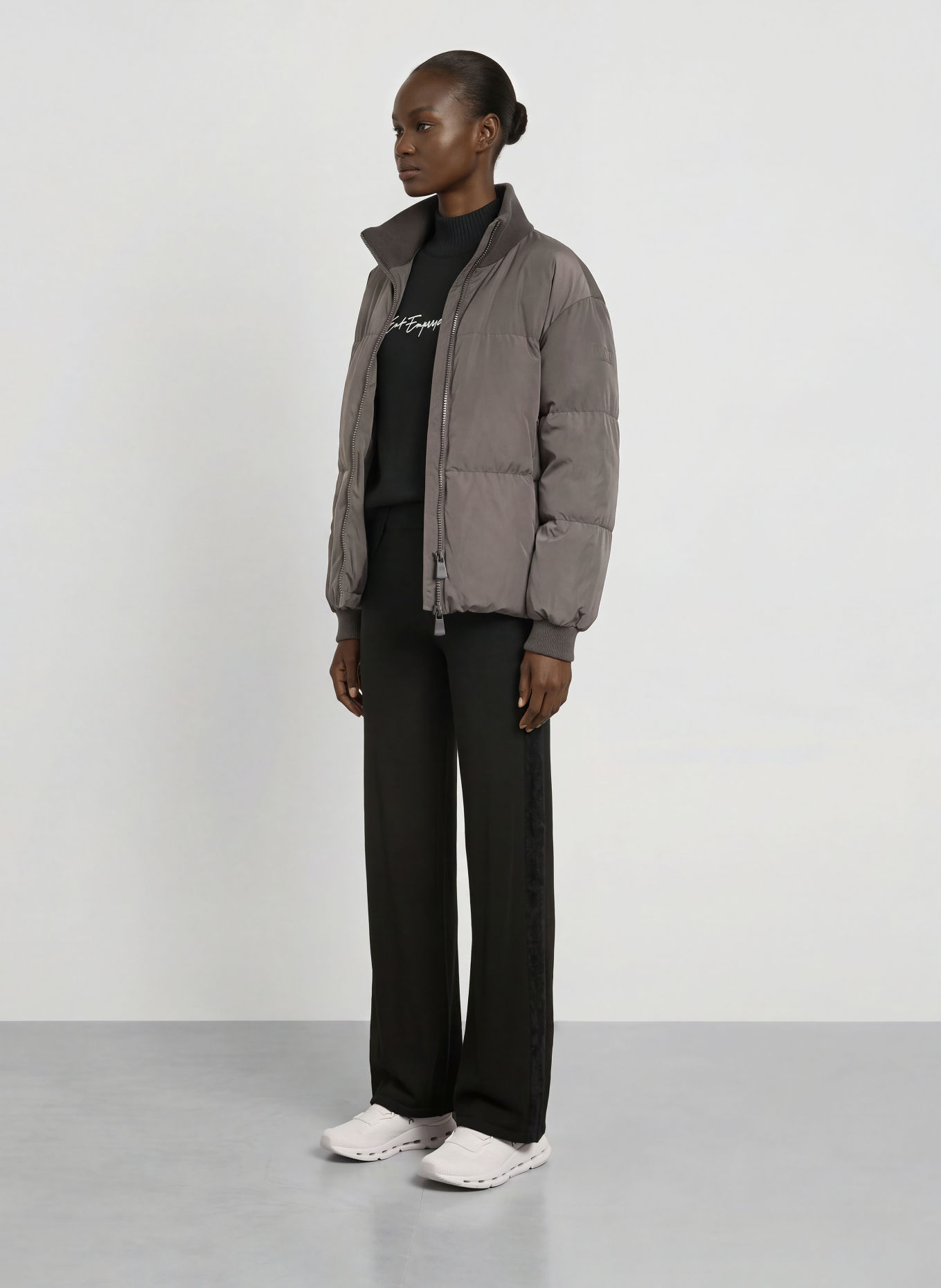 EA7 EMPORIO ARMANI Steppjacke TRAIN CONTEMPORARY: DUNKELGRAU
