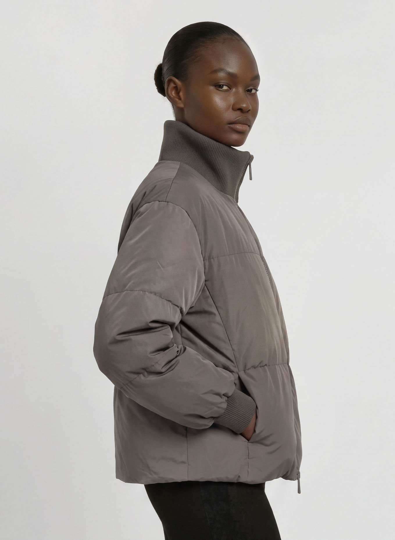 EA7 EMPORIO ARMANI Steppjacke TRAIN CONTEMPORARY: DUNKELGRAU