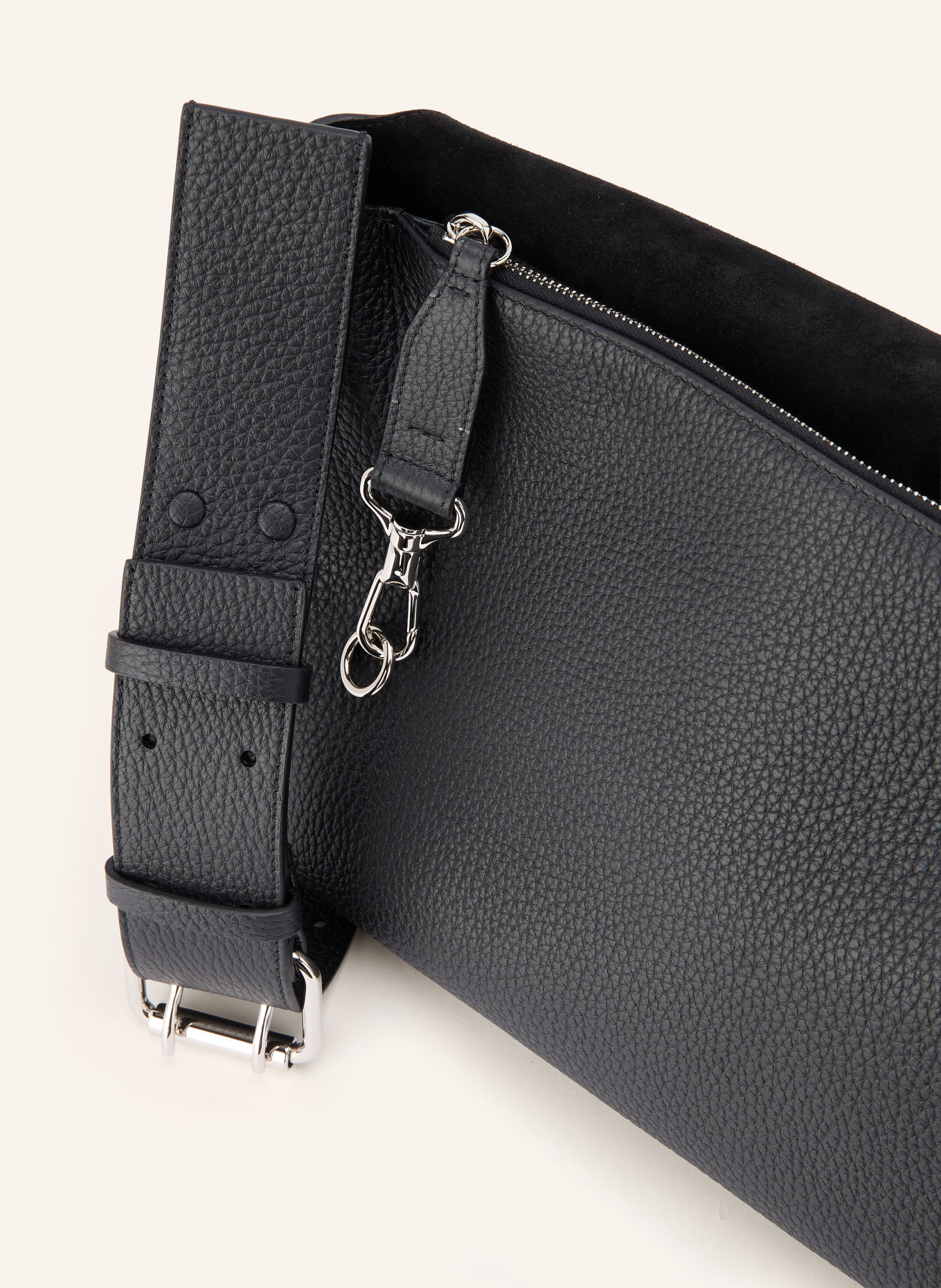 GIVENCHY Crossbody bag: BLACK / SILVER