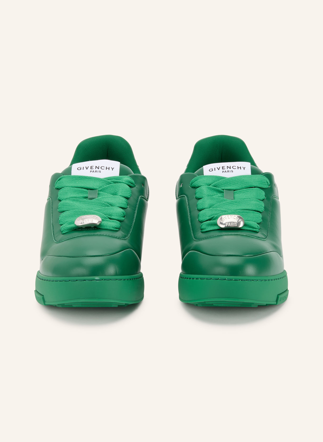 GIVENCHY PUFFY YARD Sneakers: GREEN / CREAM