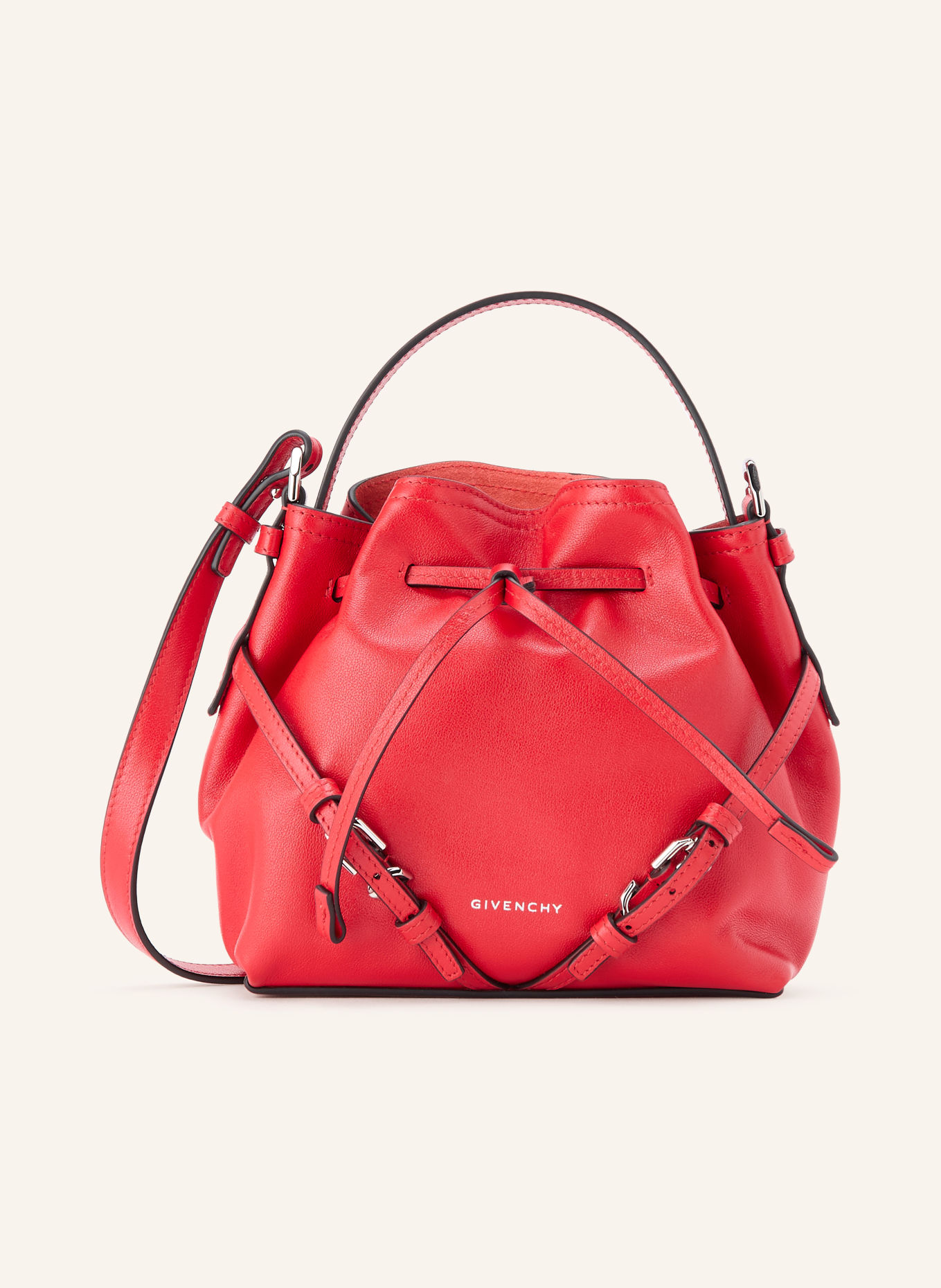 GIVENCHY Skuldertaske VOYOU: RØD / SØLV