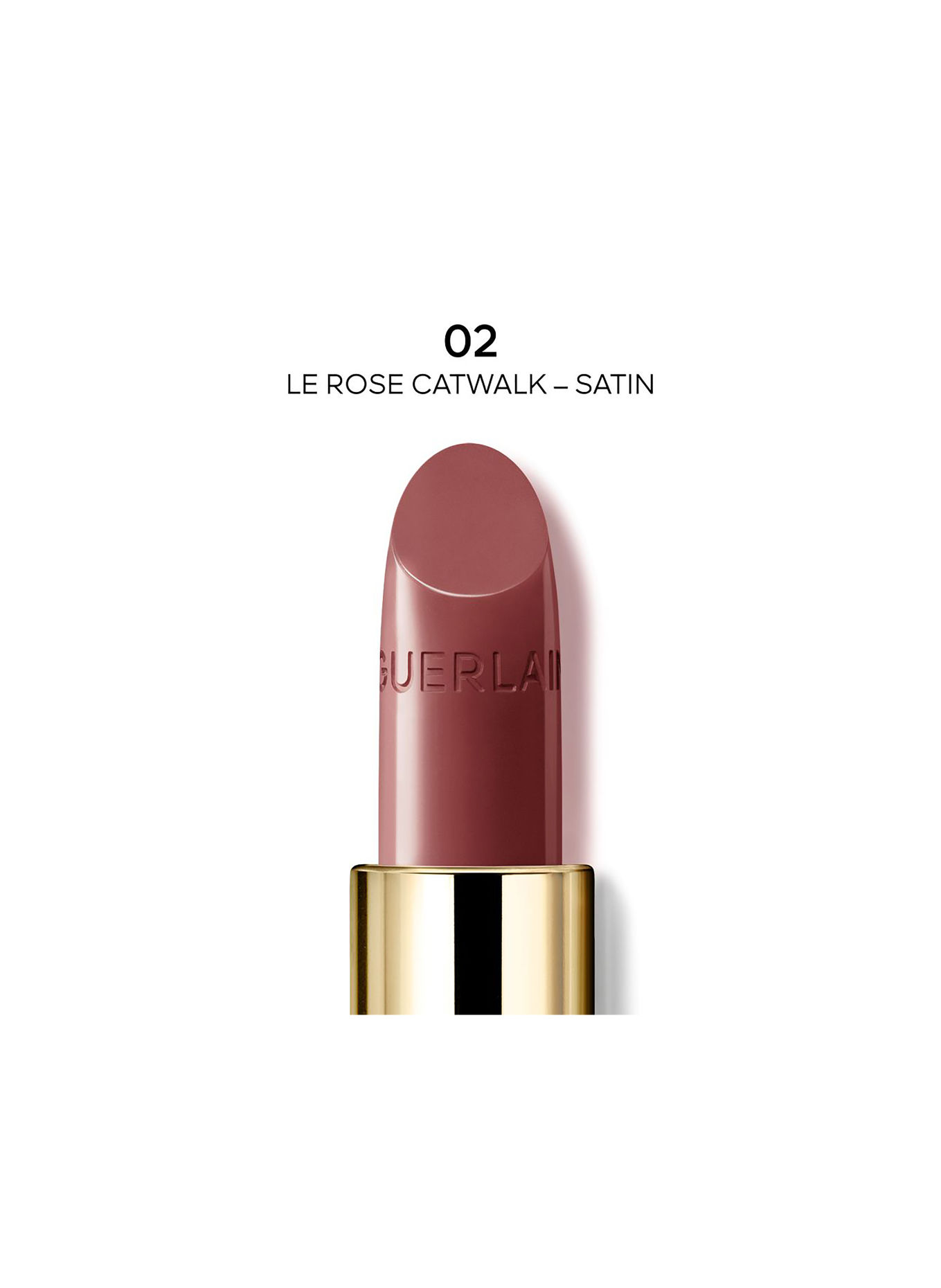 GUERLAIN ROUGE G SATIN REFILL: 02 LE ROSE CATWALK – SATIN