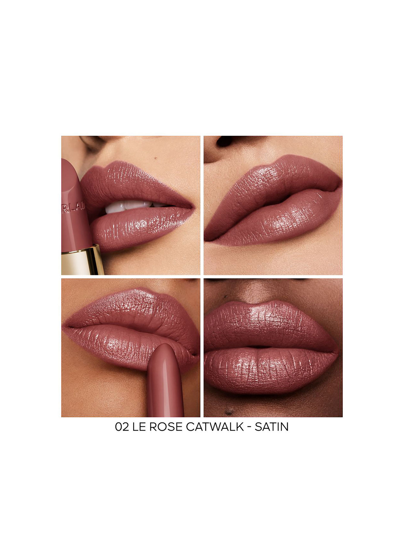 GUERLAIN ROUGE G SATIN REFILL: 02 LE ROSE CATWALK – SATIN