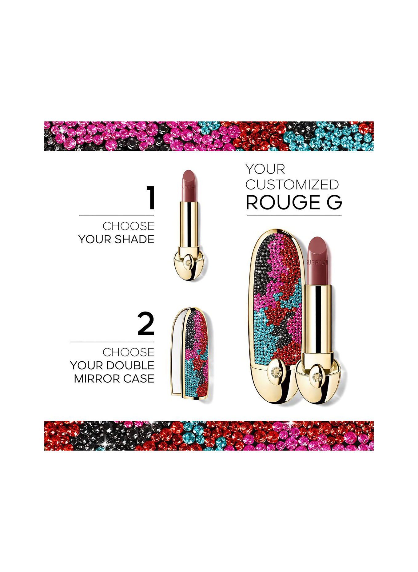 GUERLAIN ROUGE G SATIN REFILL: 02 LE ROSE CATWALK – SATIN