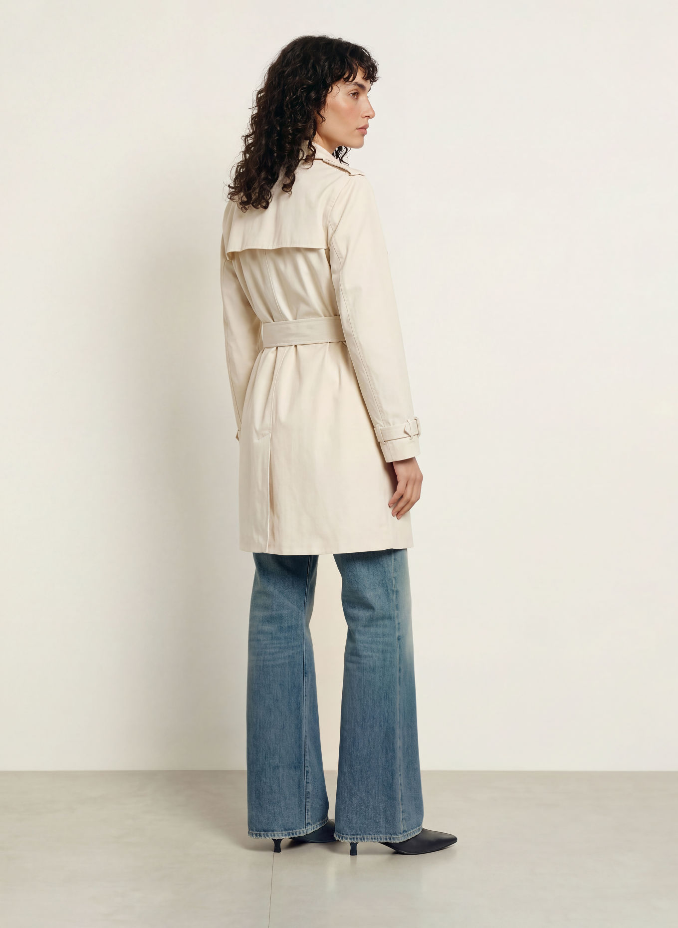 ALLSAINTS LEONARD Trench coat: CREAM