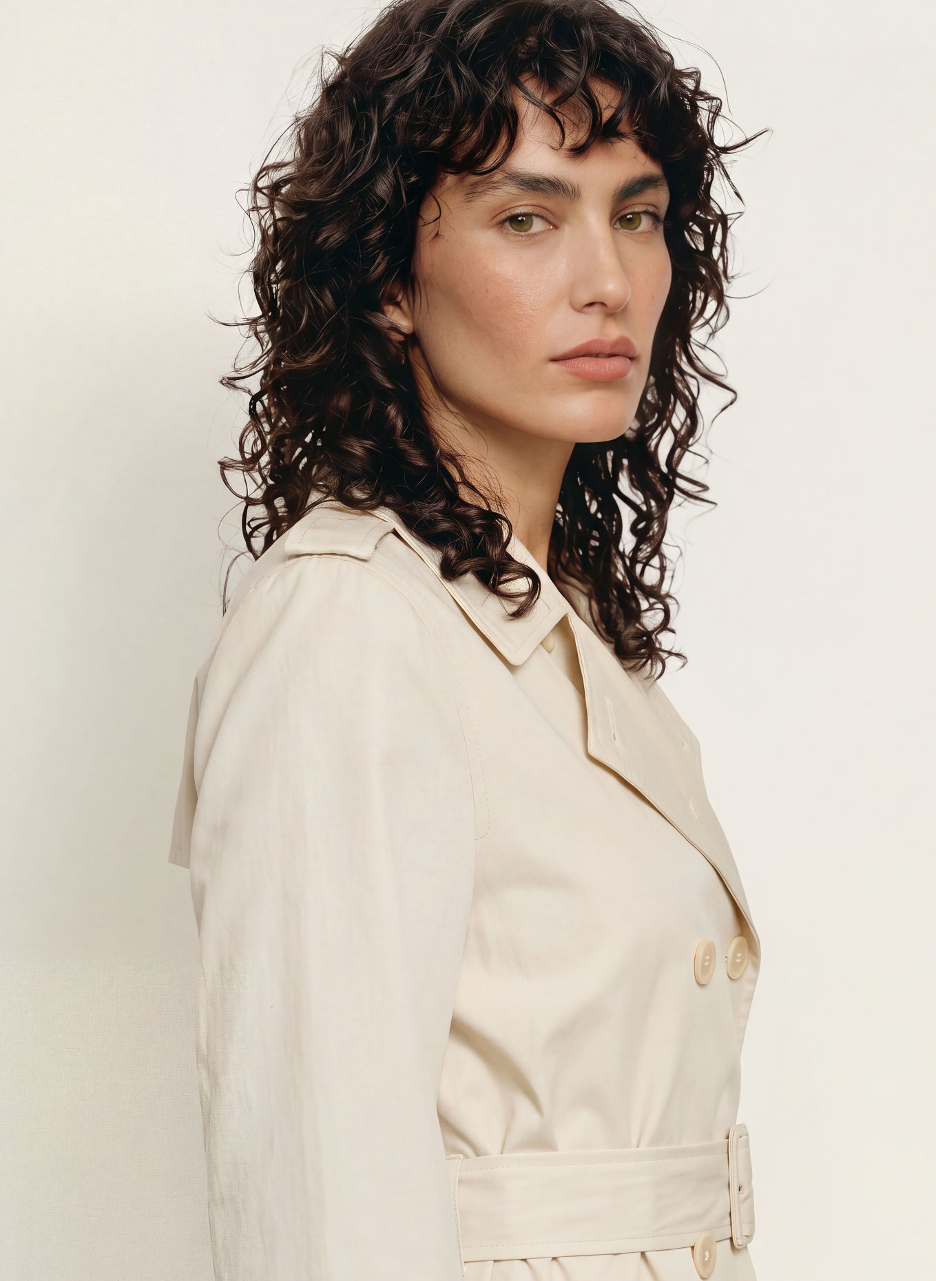 ALLSAINTS LEONARD Trench coat: CREAM
