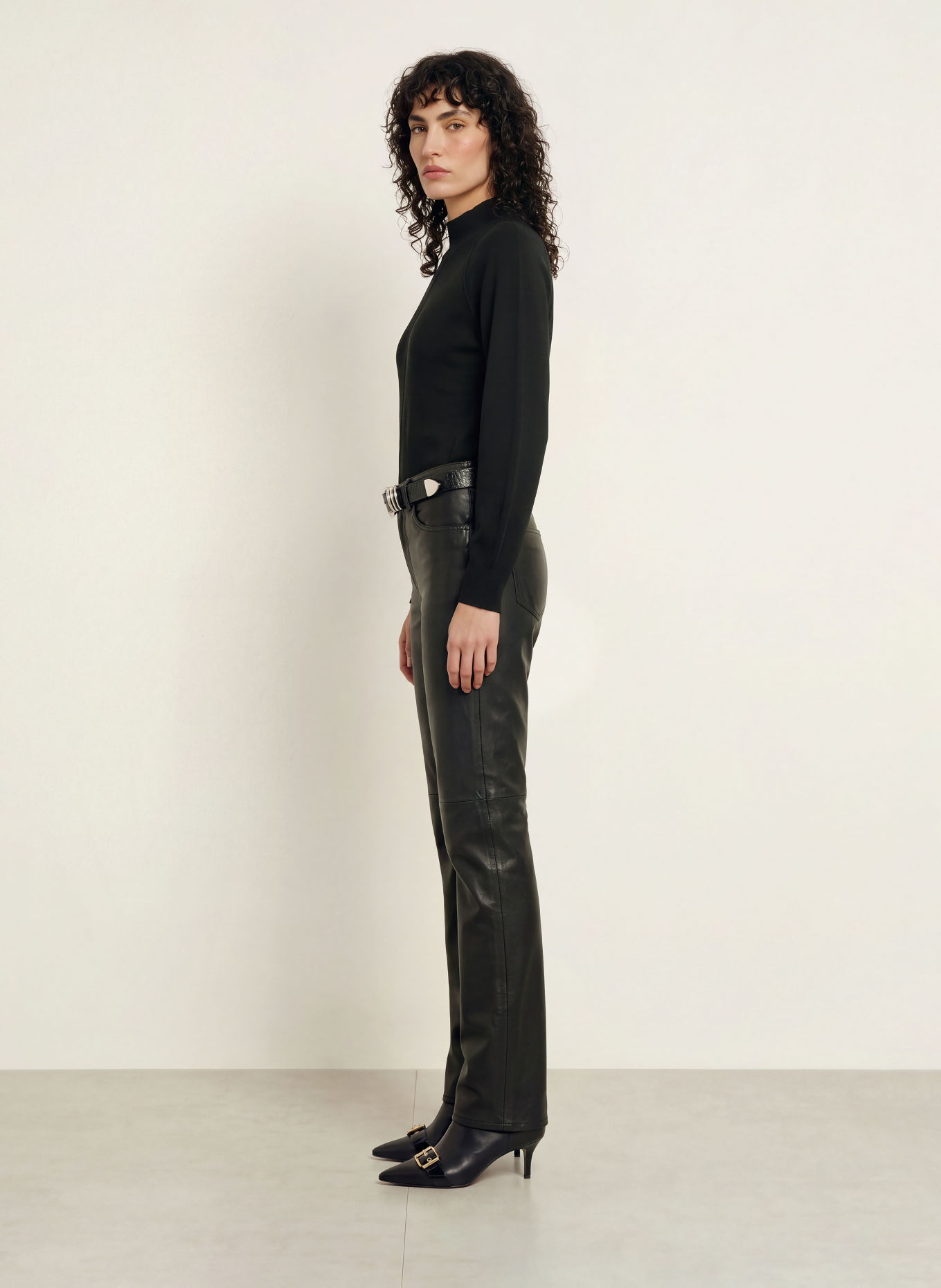 ALLSAINTS FEDI-trui met kasjmier: ZWART