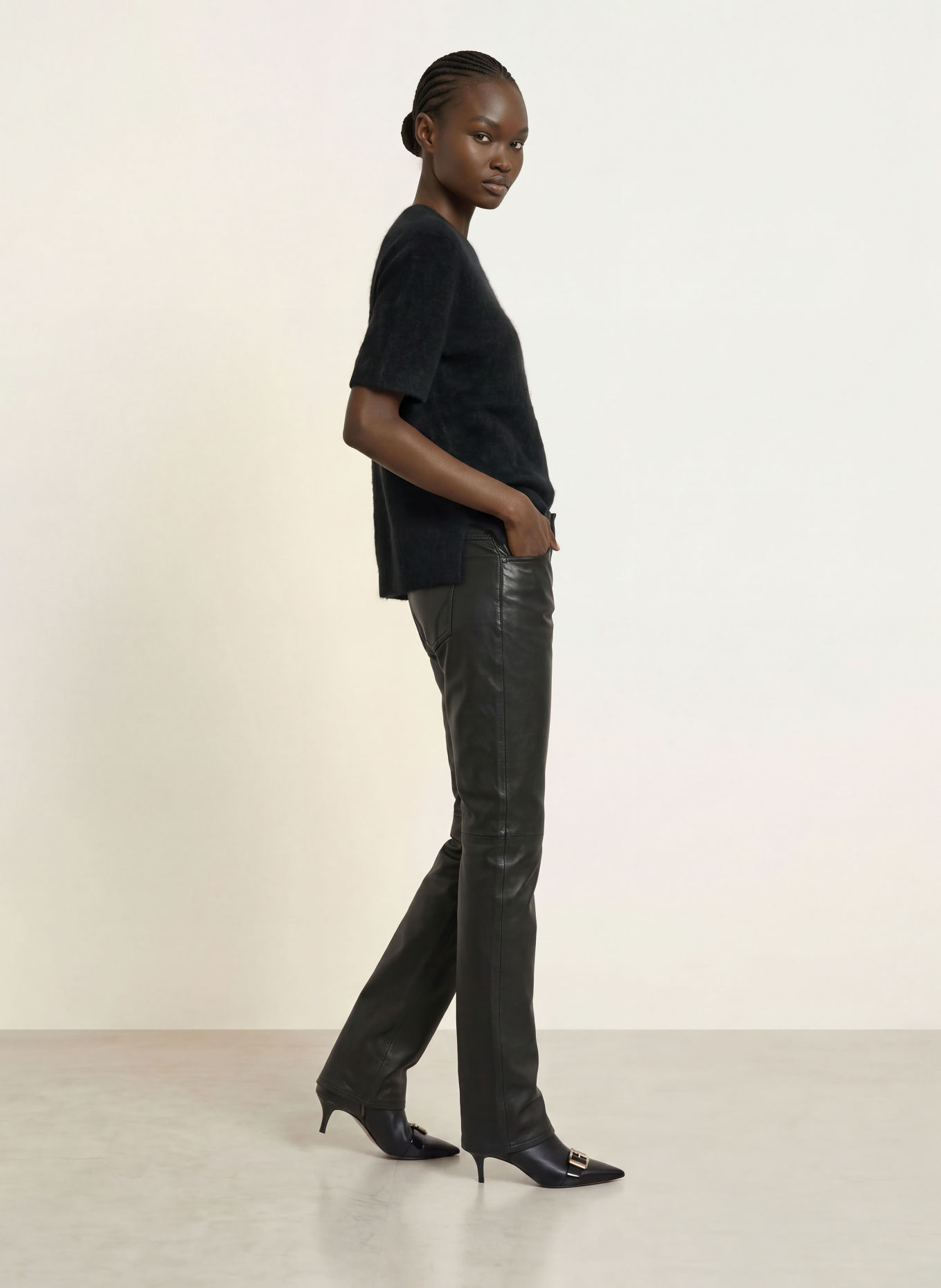 ALLSAINTS Strickshirt ADA aus Cashmere: SCHWARZ