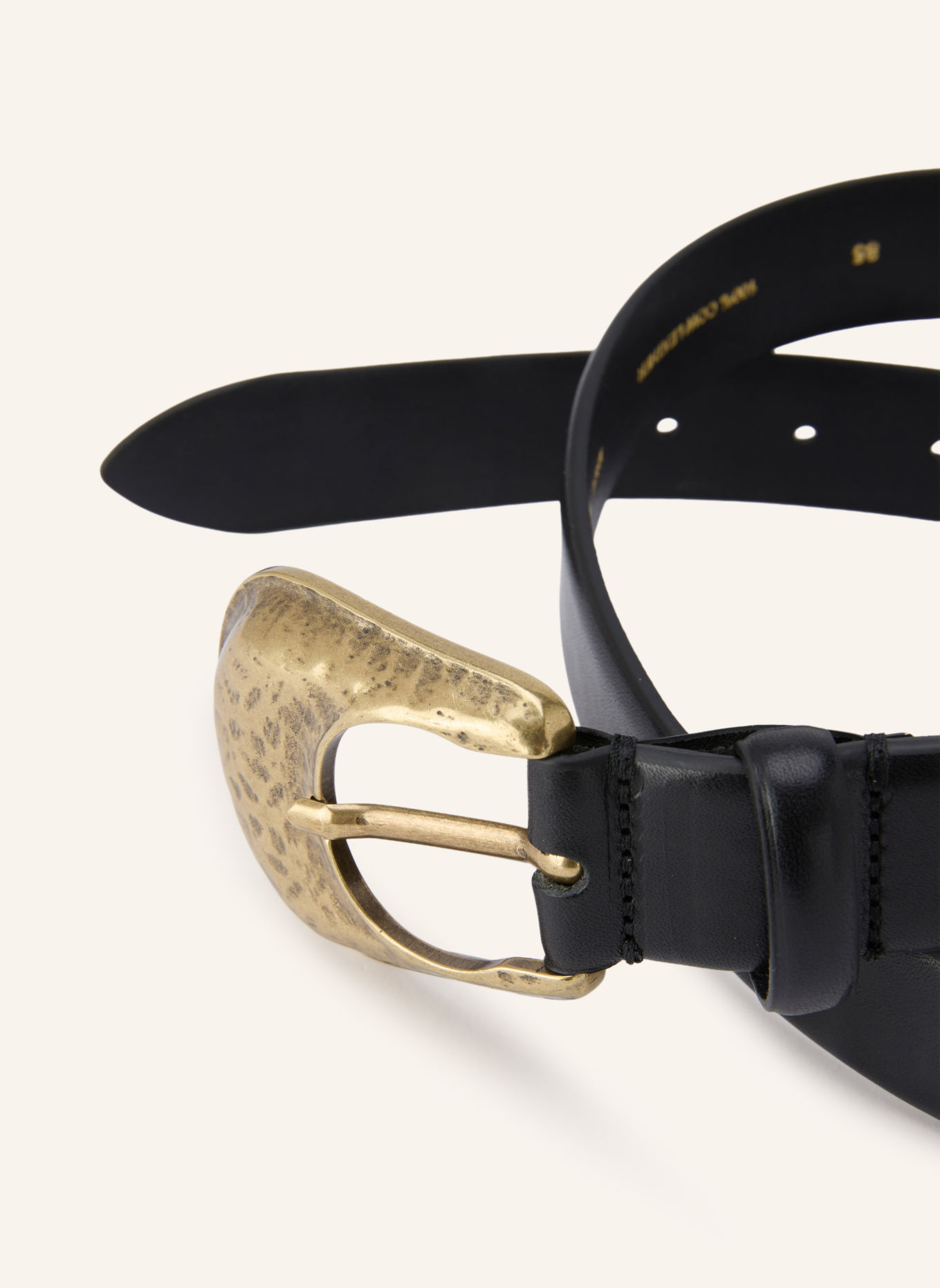 ba&sh Ledergürtel BUMB: SCHWARZ / GOLD