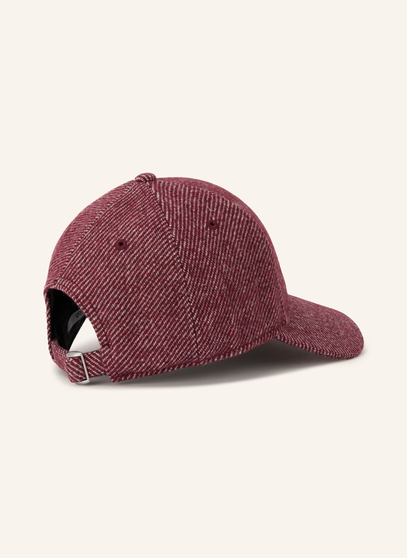 ba&sh Cap NEW HUGO: TMAVĚ ČERVENÁ / KRÉMOVÁ