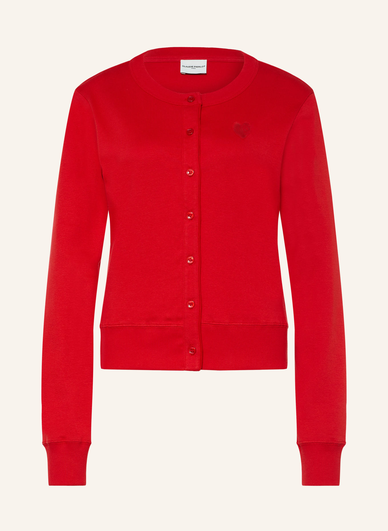 CLAUDIE PIERLOT Sweatjacke: ROT