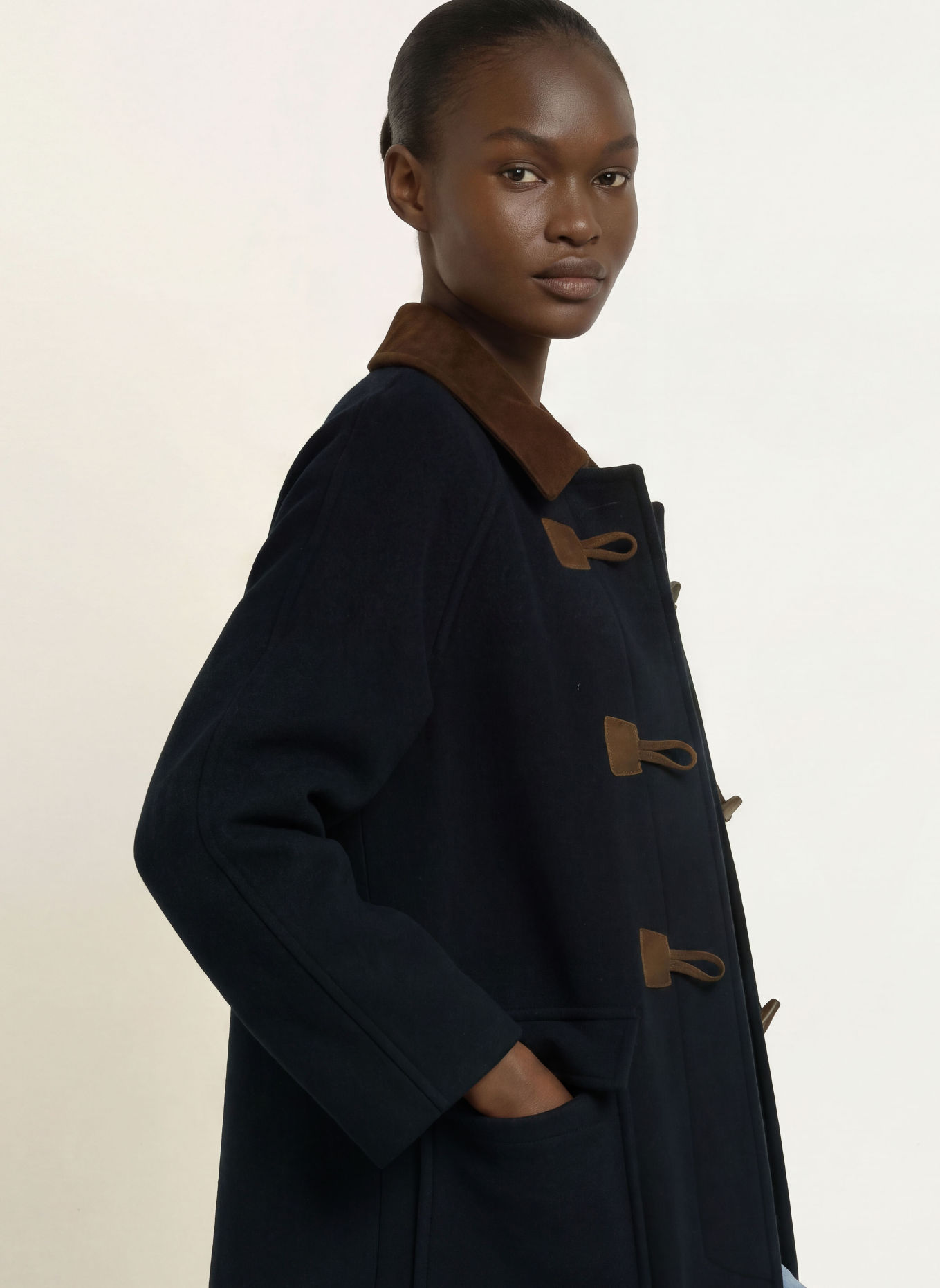 SANDRO Dufflecoat: DUNKELBLAU