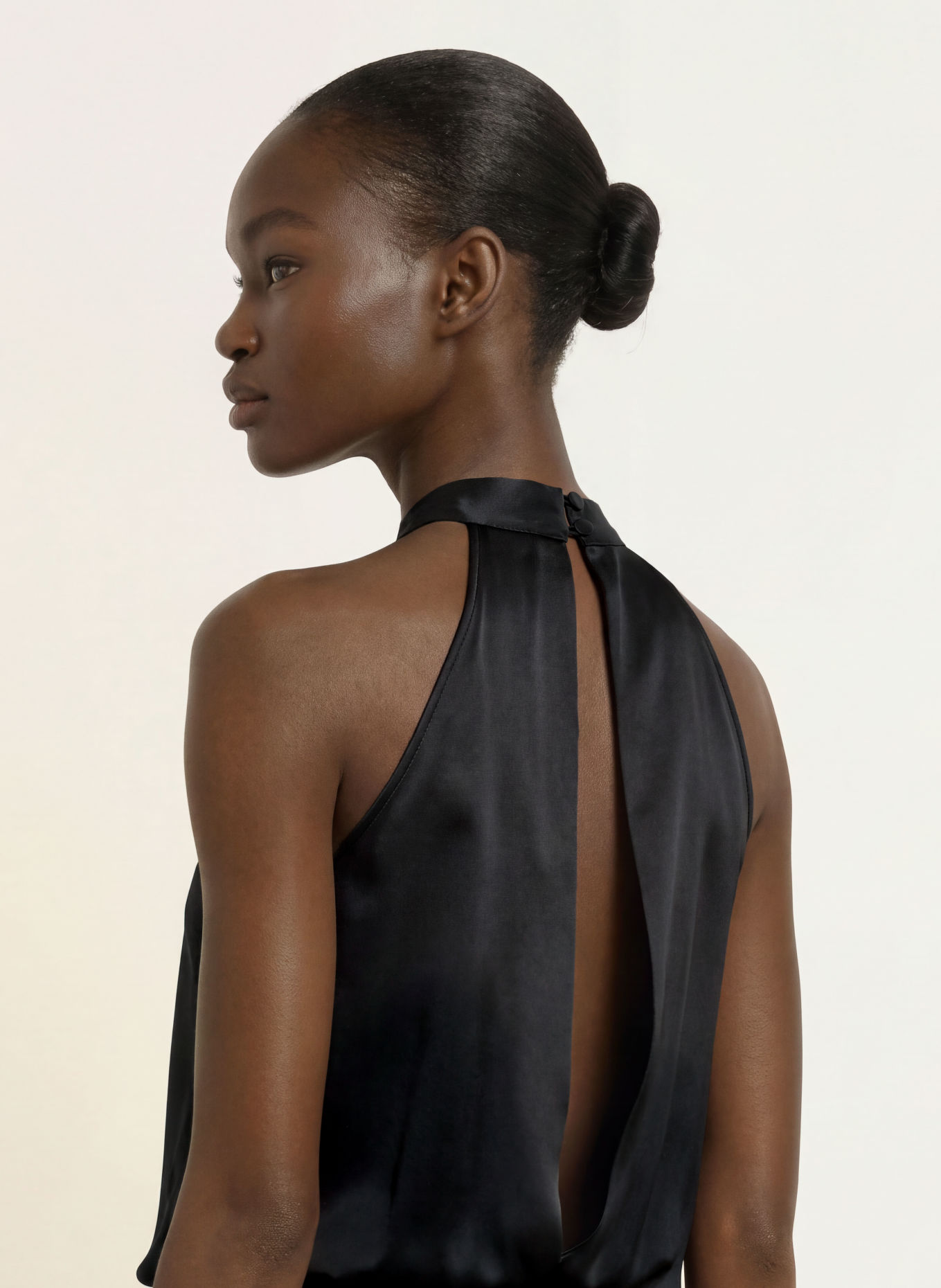 SERENITY Jumpsuit PALERMO aus Seide: SCHWARZ