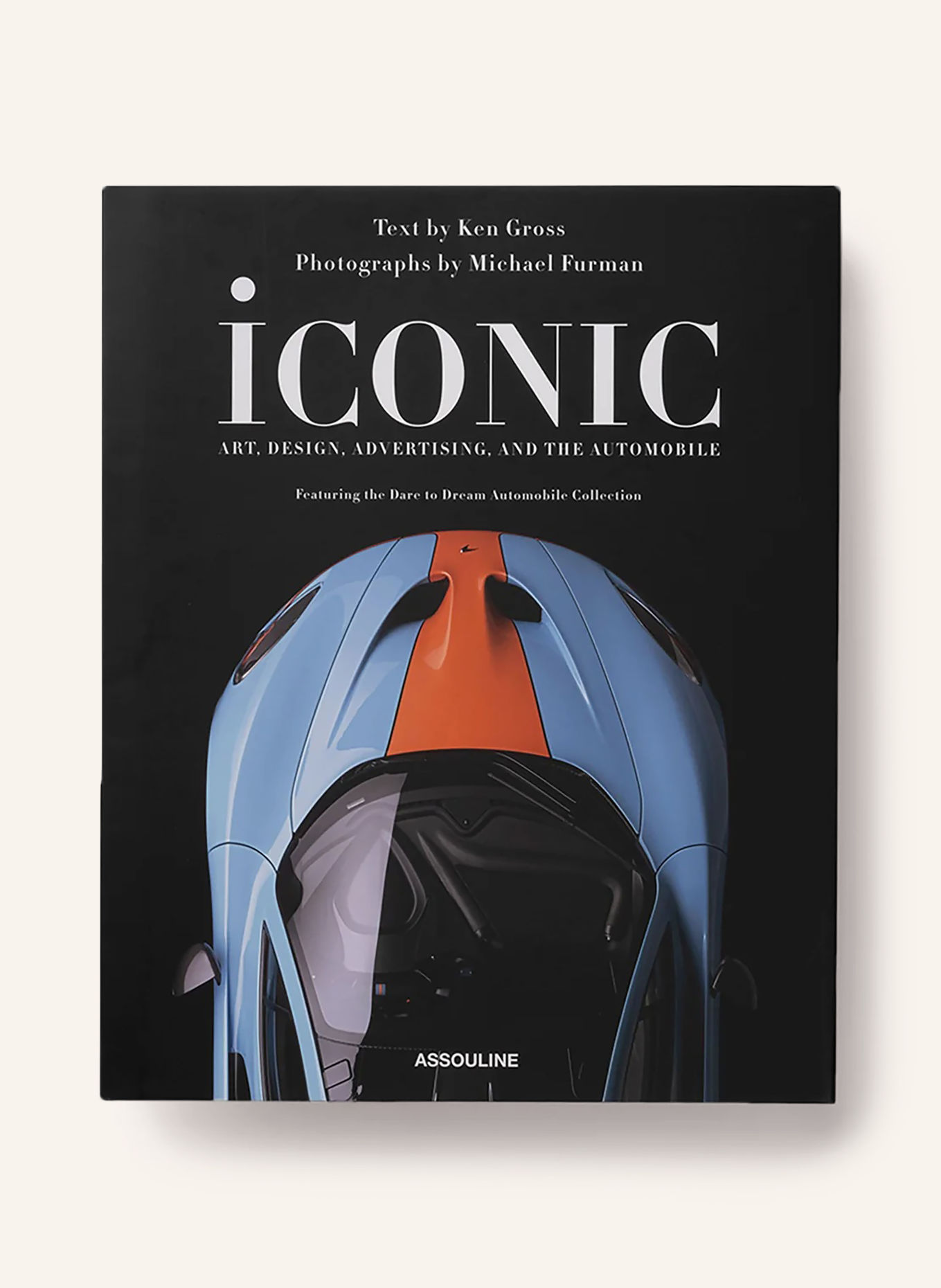 ASSOULINE Book: ICONIC: ART, DESIGN, ADVERTISING, AND THE AUTOMOBILE: BLACK / RED / WHITE