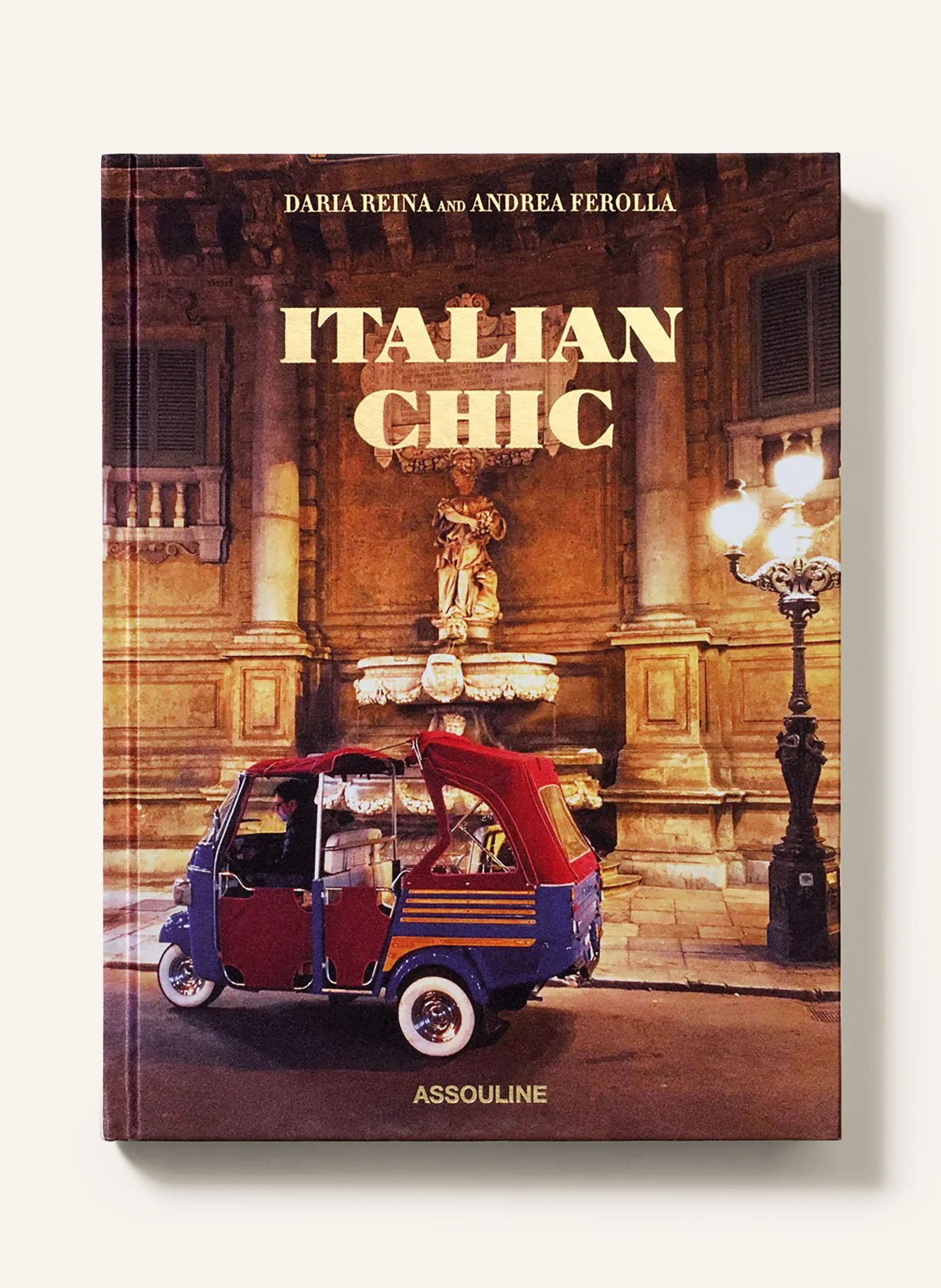 ASSOULINE Book: ITALIAN CHIC: BROWN / GOLD / DARK RED