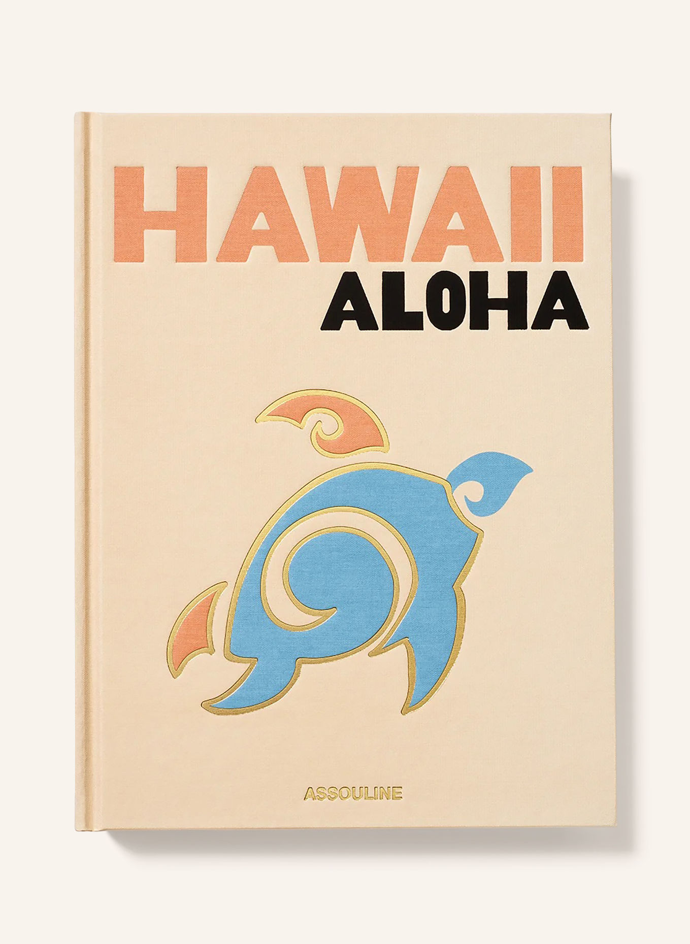 ASSOULINE Book: HAWAII ALOHA: LIGHT BLUE / GOLD / CAMEL