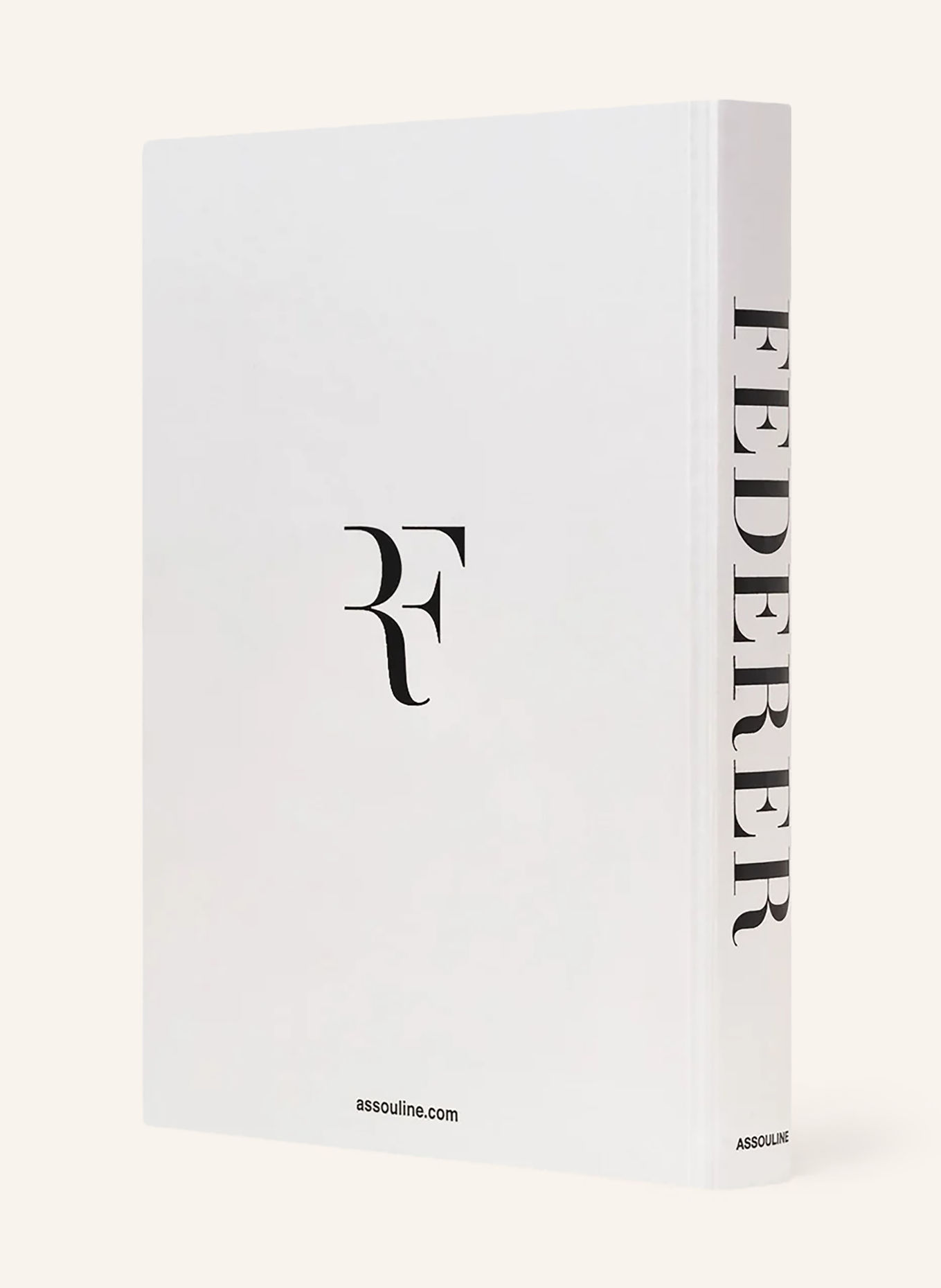 ASSOULINE Book by FEDERER: CREAM / GRAY / BLACK