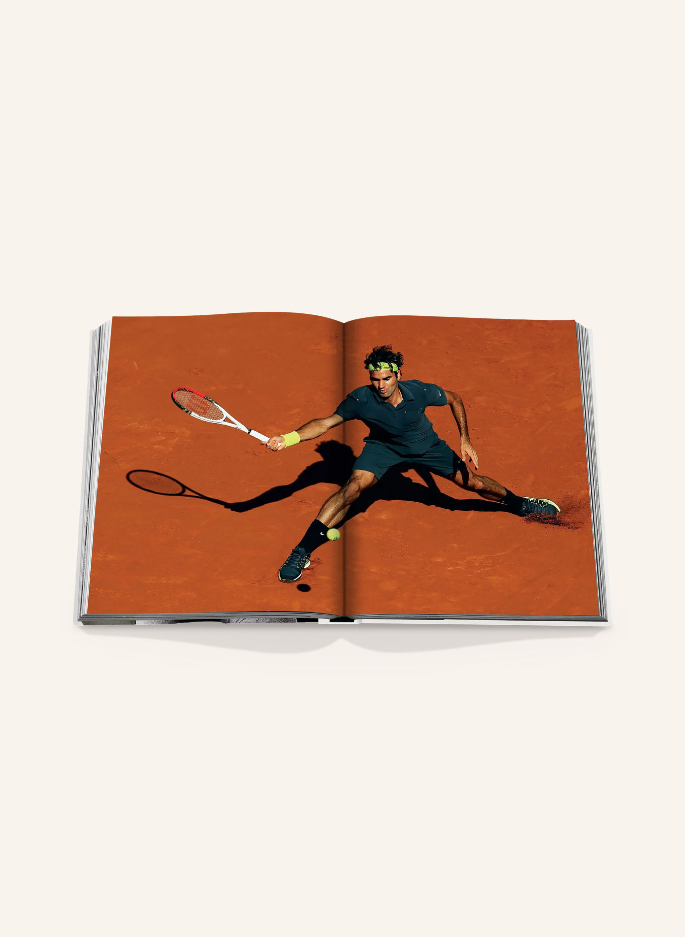 ASSOULINE Book by FEDERER: CREAM / GRAY / BLACK