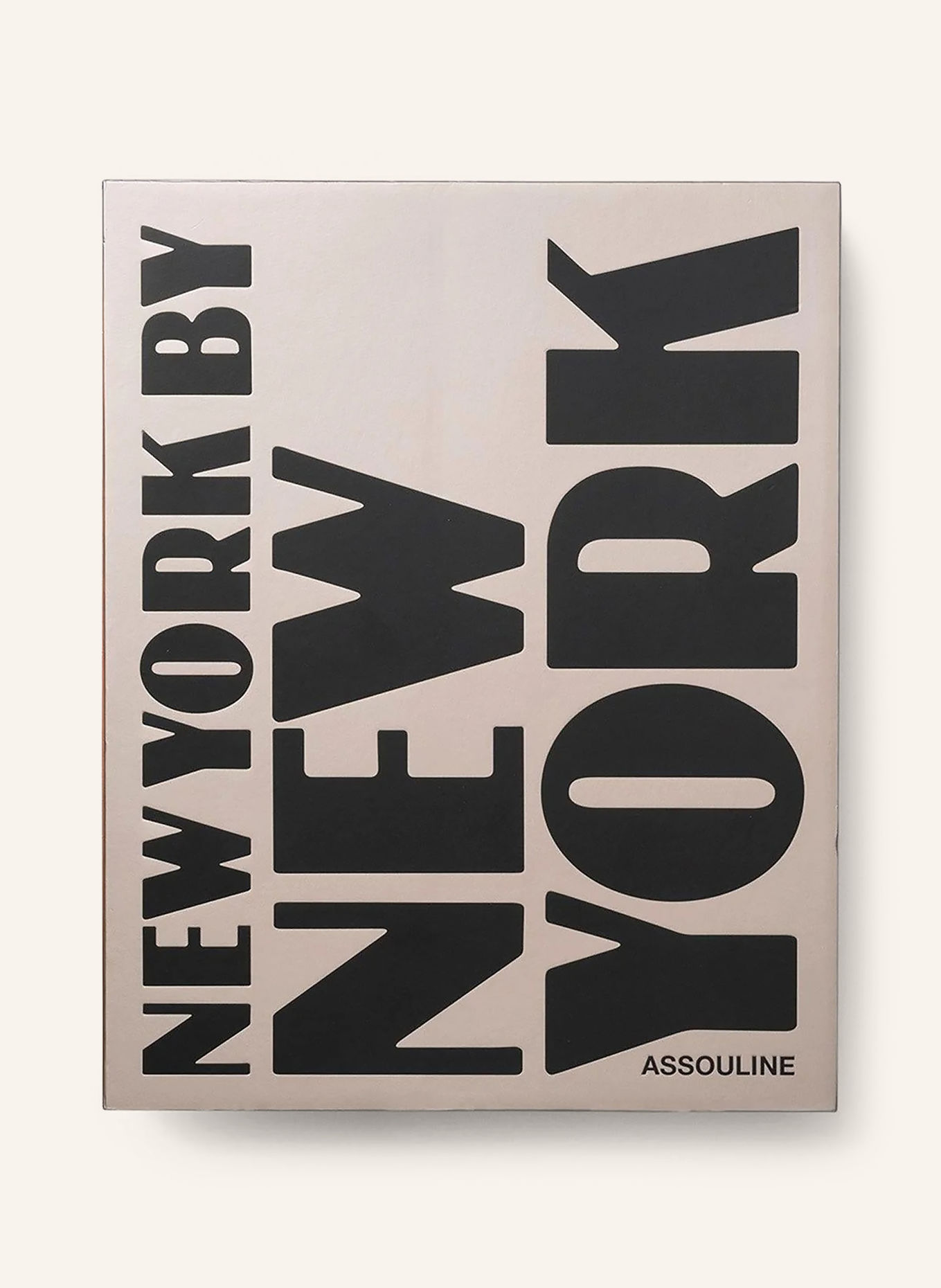 ASSOULINE Book: NEW YORK BY NEW YORK: BEIGE / BLACK