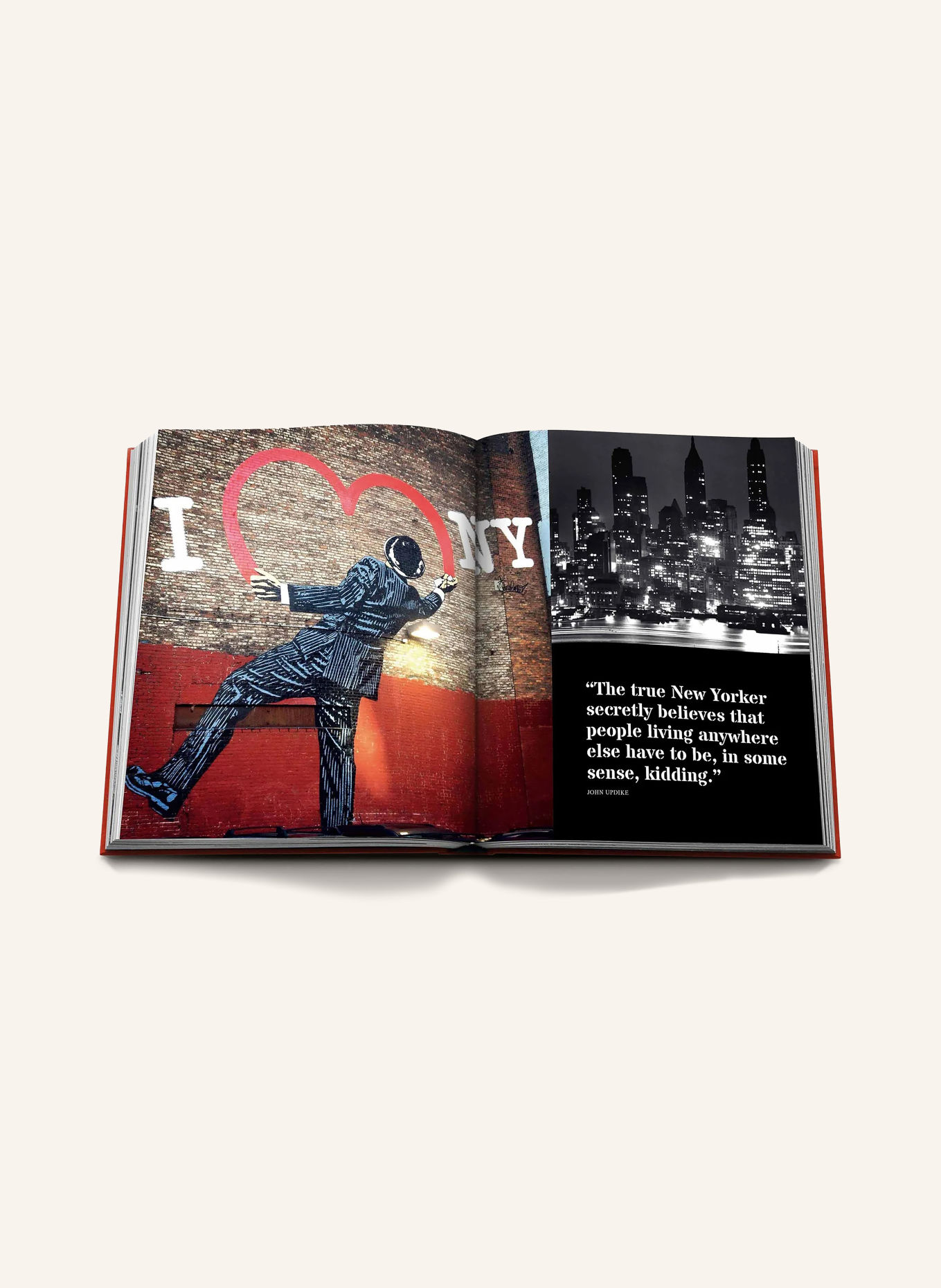 ASSOULINE Book: NEW YORK BY NEW YORK: BEIGE / BLACK