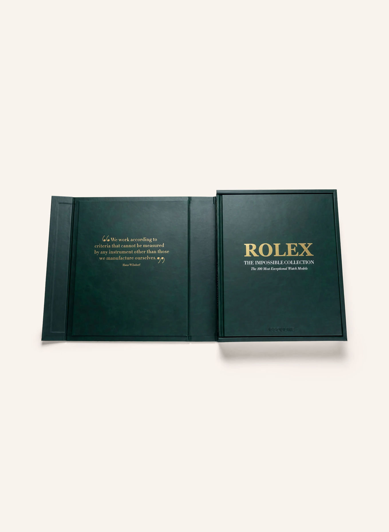 ASSOULINE Book: ROLEX: THE IMPOSSIBLE COLLECTION (2nd Edition): DARK GREEN / SILVER / GOLD