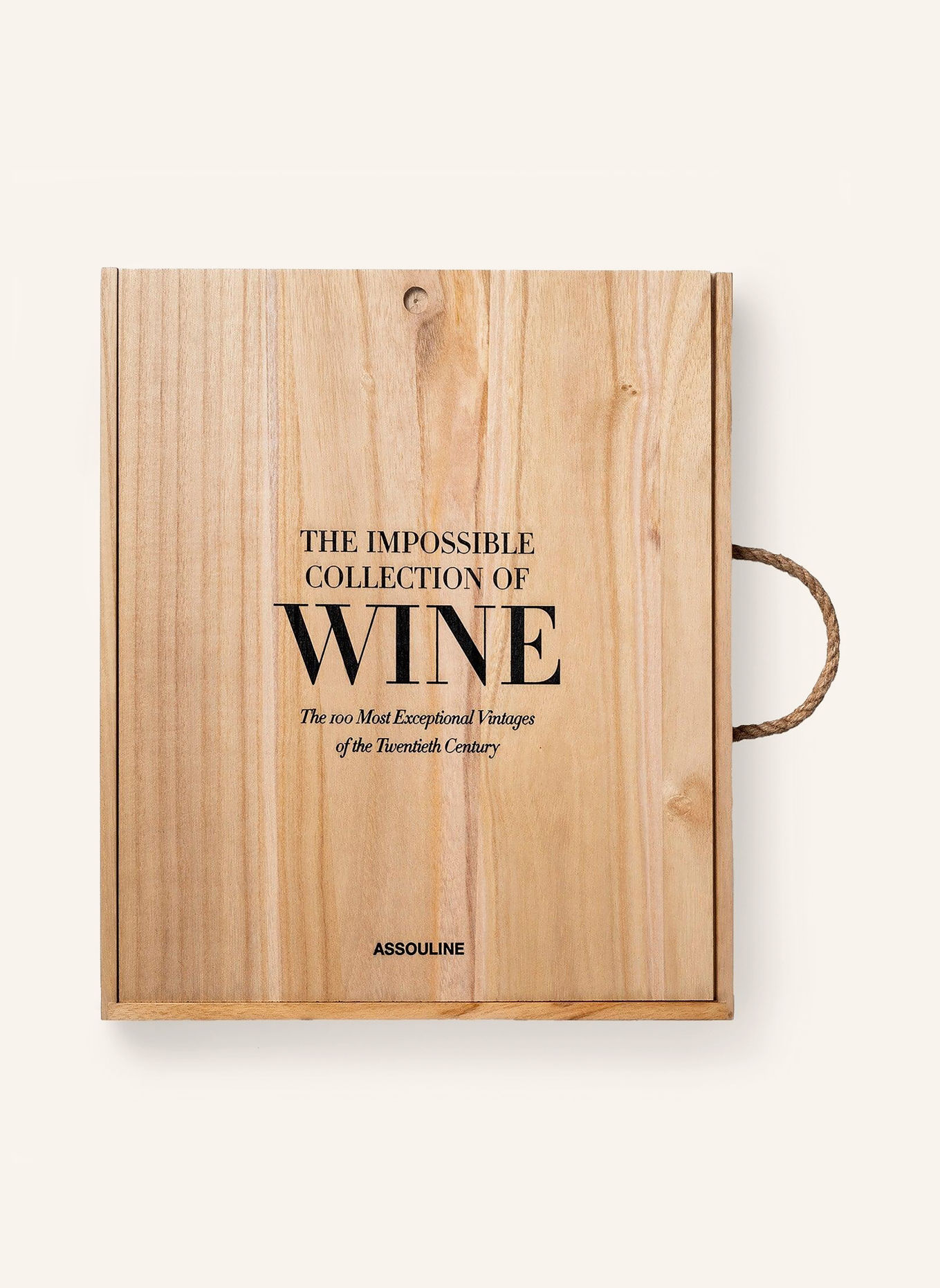 ASSOULINE Book: THE IMPOSSIBLE COLLECTION OF WINE: LIGHT BROWN / CREAM / LIGHT RED