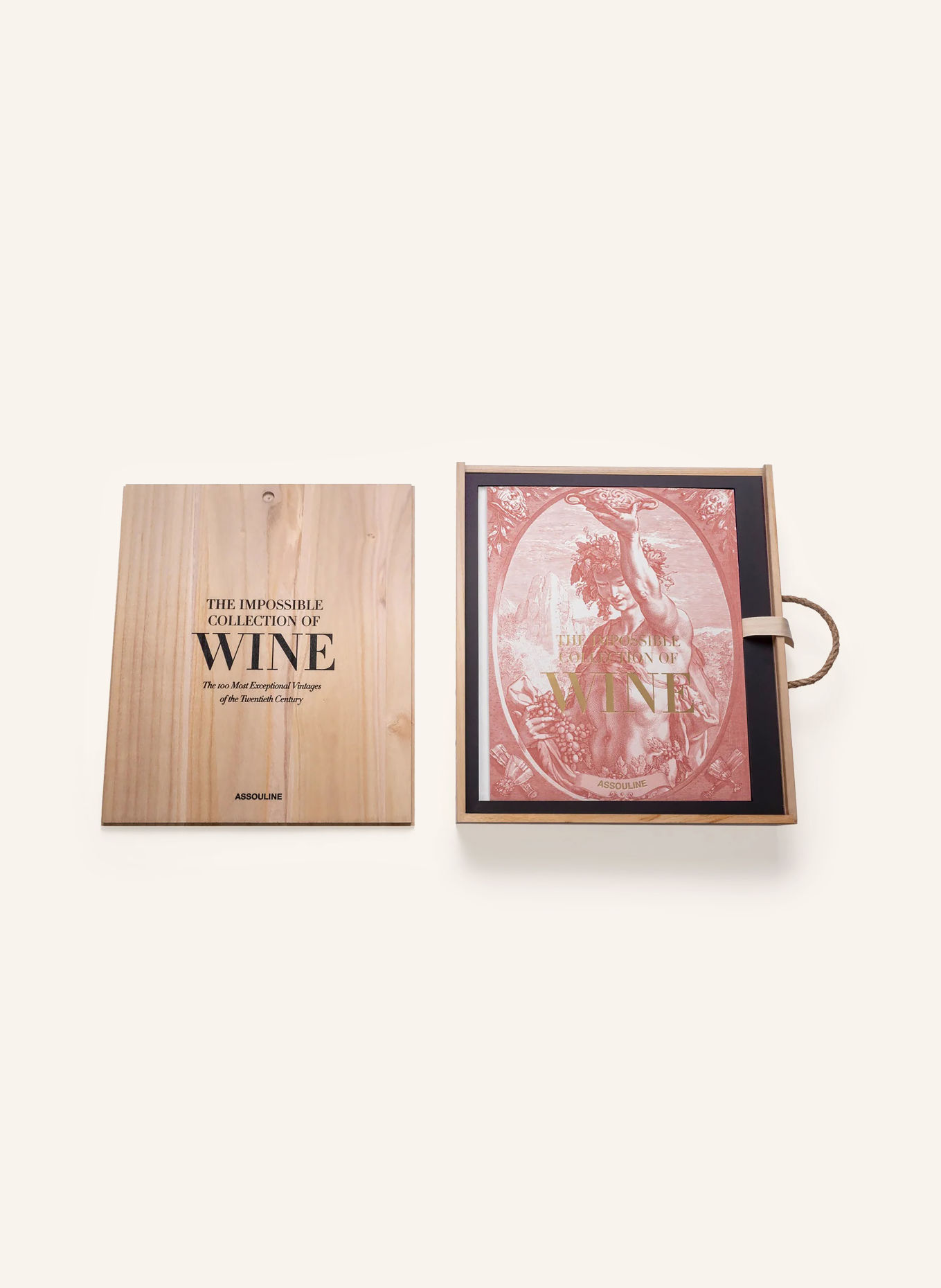 ASSOULINE Book: THE IMPOSSIBLE COLLECTION OF WINE: LIGHT BROWN / CREAM / LIGHT RED