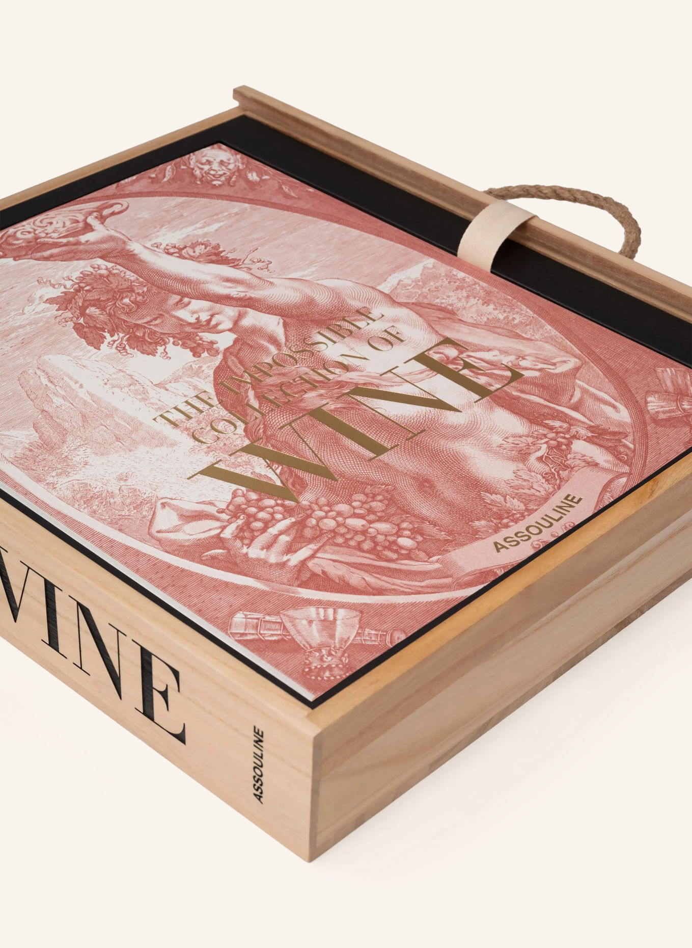 ASSOULINE Book: THE IMPOSSIBLE COLLECTION OF WINE: LIGHT BROWN / CREAM / LIGHT RED