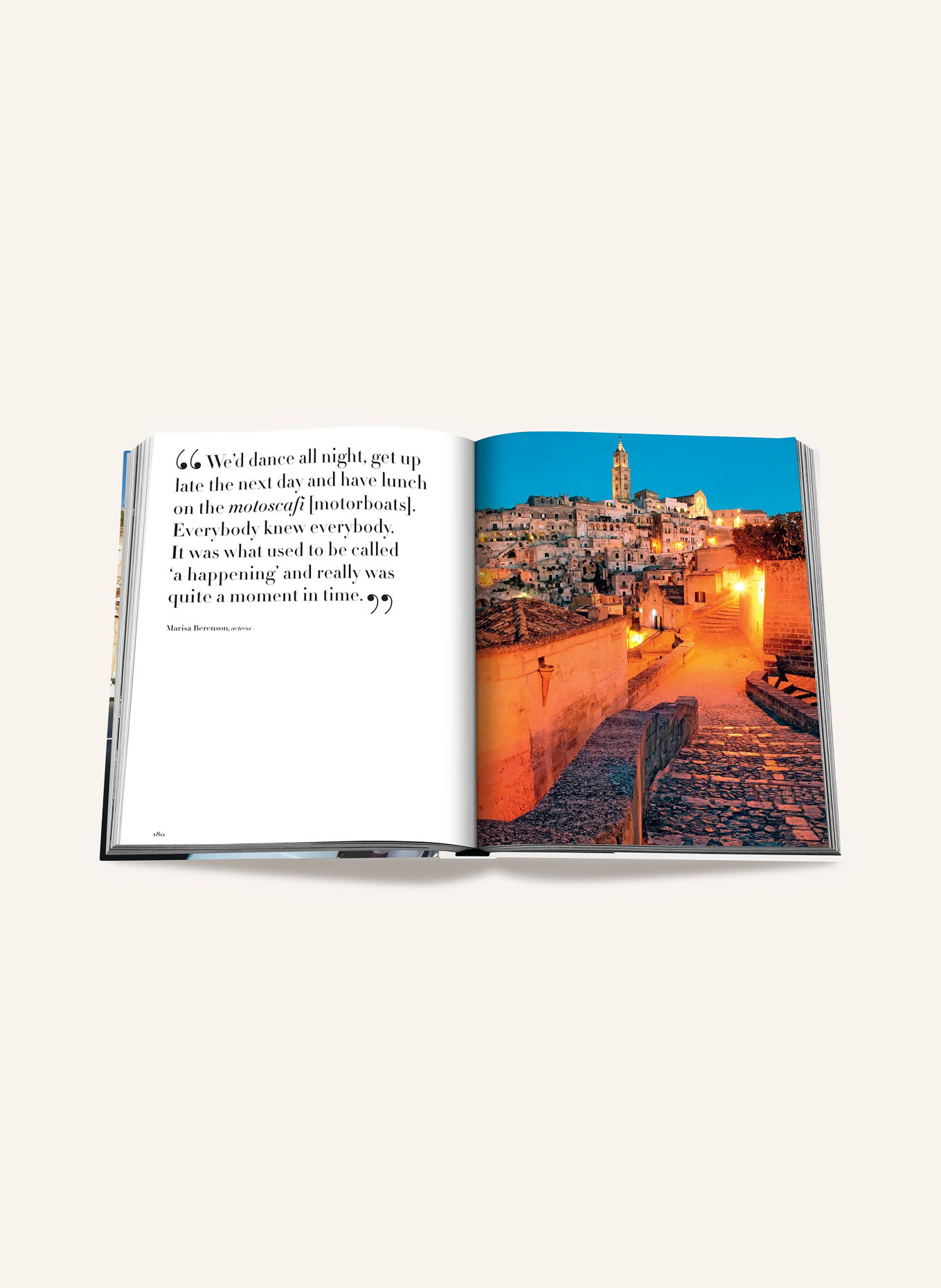 ASSOULINE Book: DOLCE VITA: LIGHT GRAY / GOLD / RED