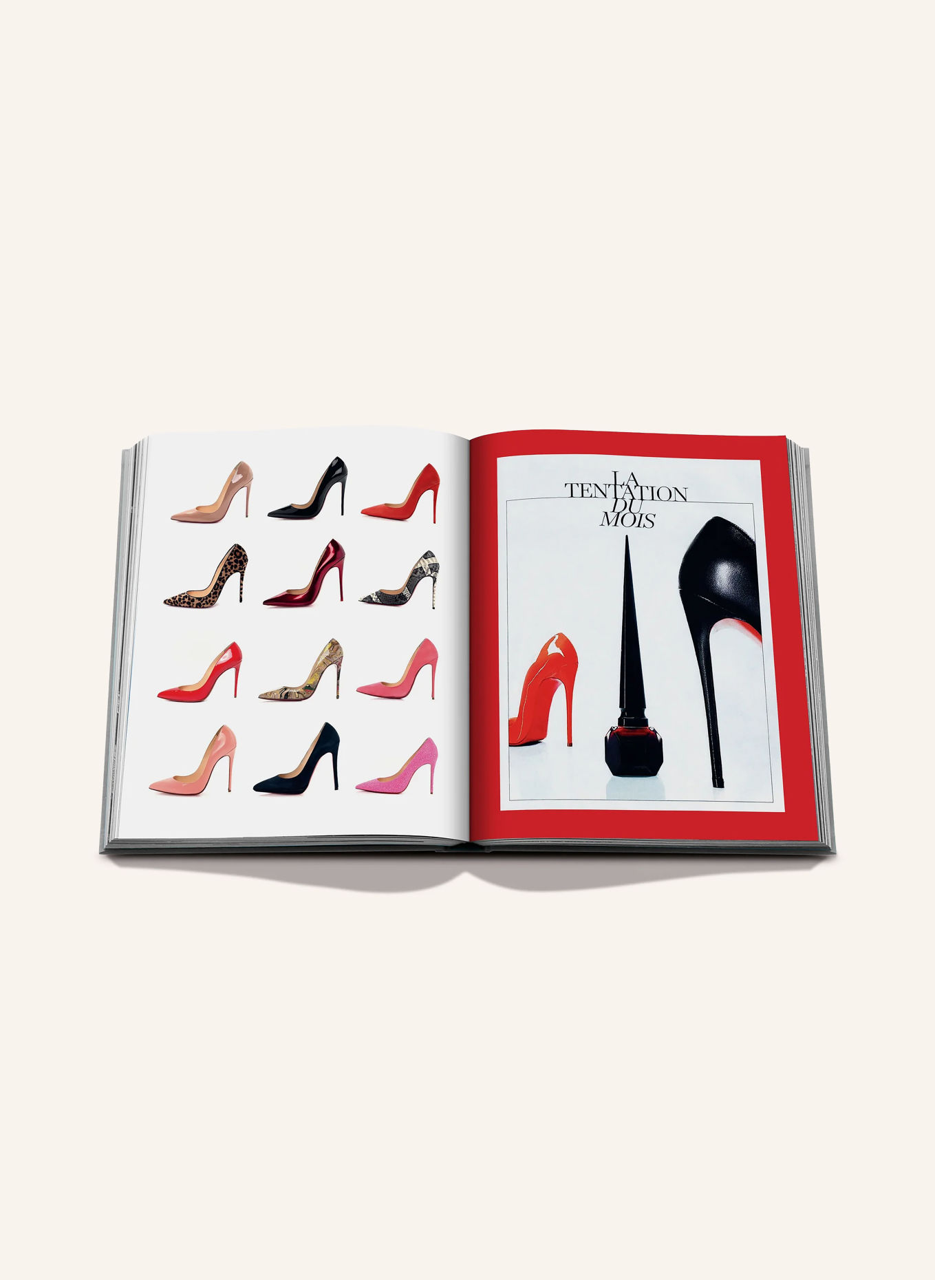 ASSOULINE Book: FASHIONPHILE: THE BOOK OF ICONIC SHOES: GRAY / WHITE / BLACK