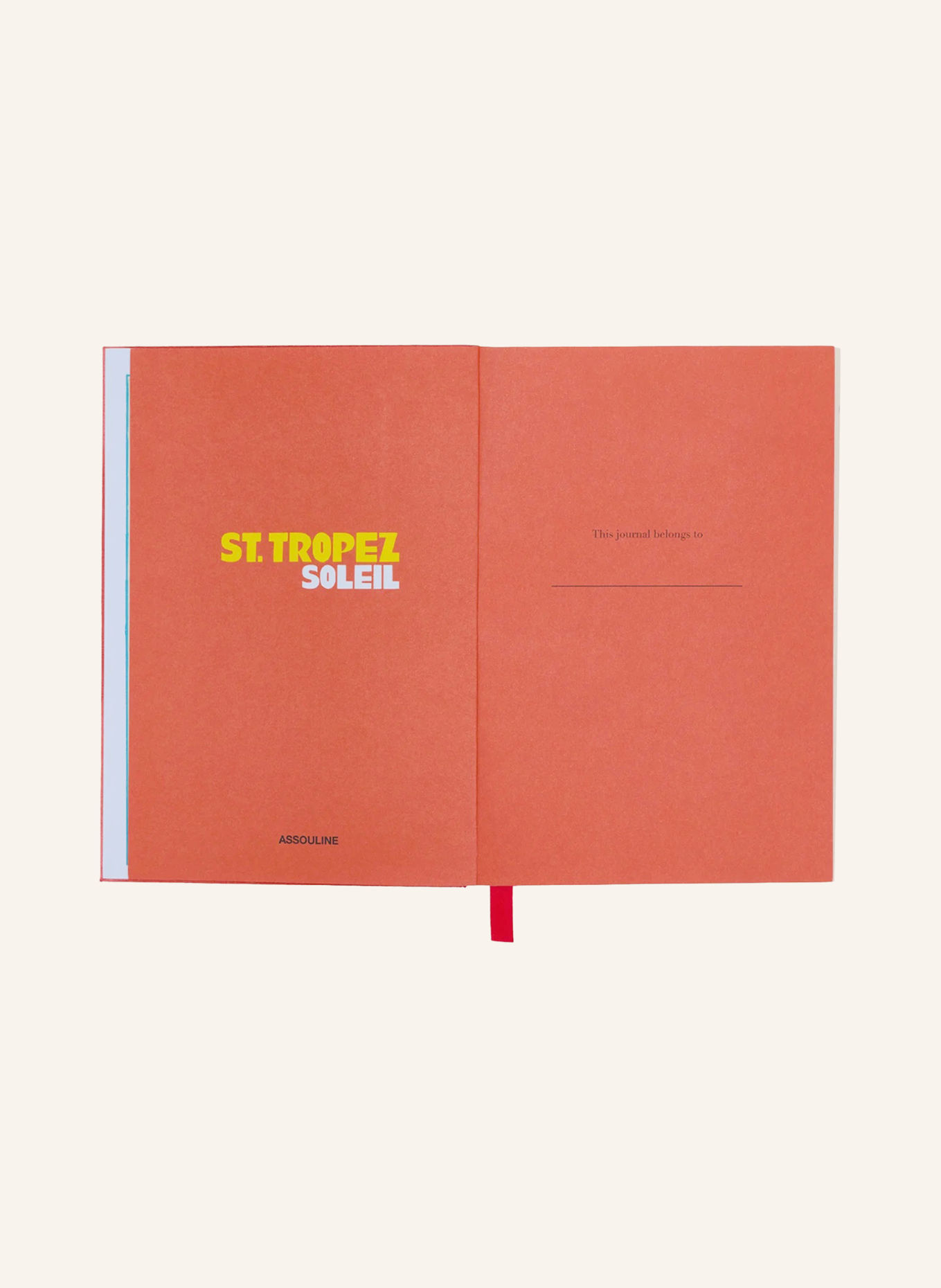 ASSOULINE Carnet ST. TROPEZ SOLEIL: ORANGE / JAUNE / BLEU CLAIR