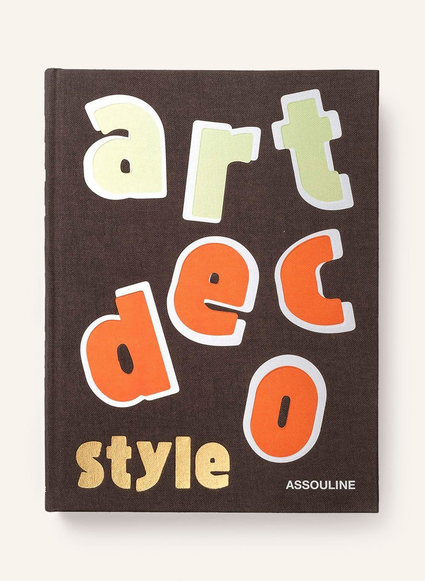 ASSOULINE Book: ART DECO STYLE: DARK GRAY / ORANGE / LIGHT GREEN