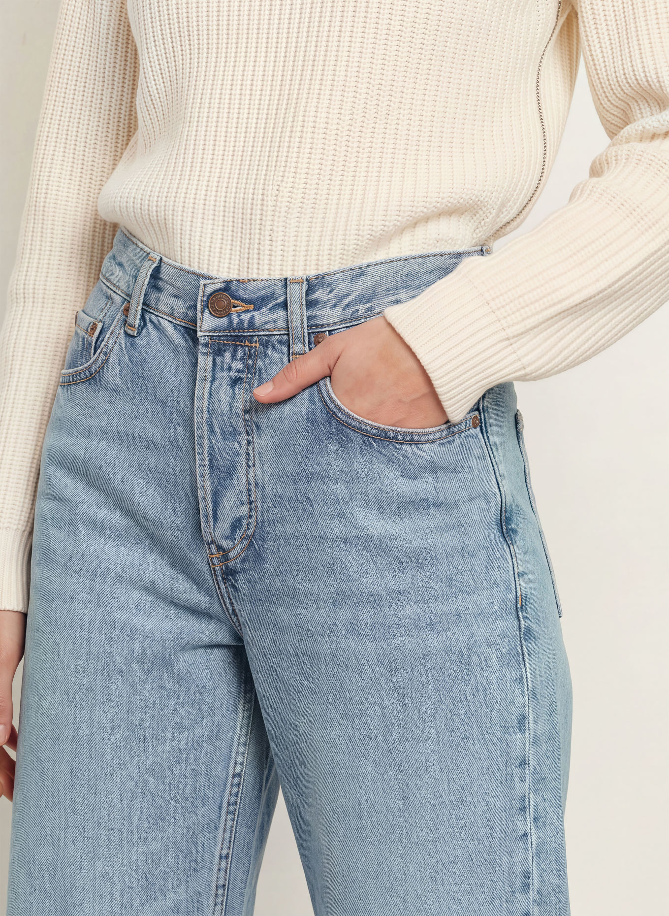ALLSAINTS Jean droit COHEN: 2160 Light Indigo