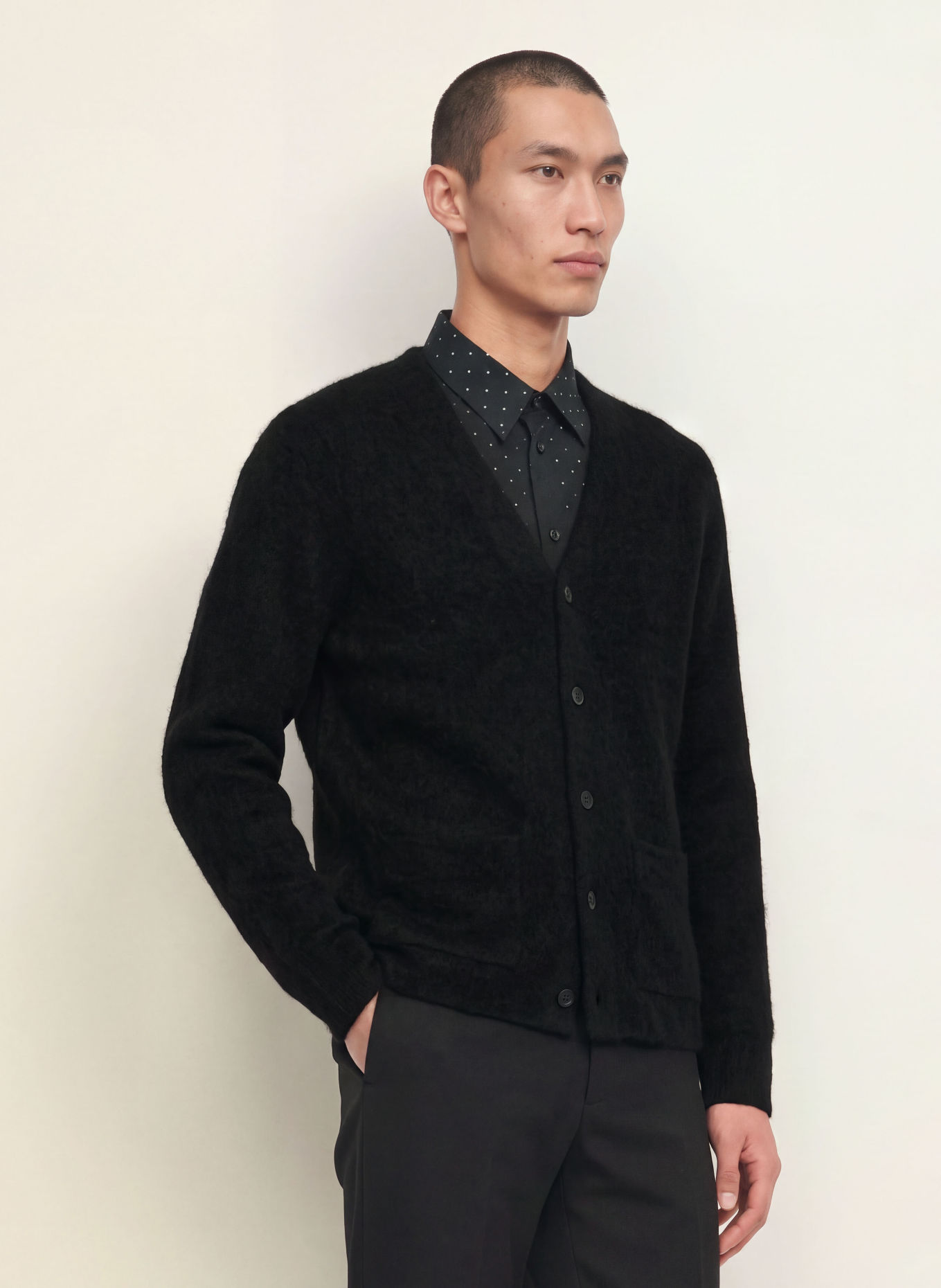 ALLSAINTS Strickjacke WULF: SCHWARZ