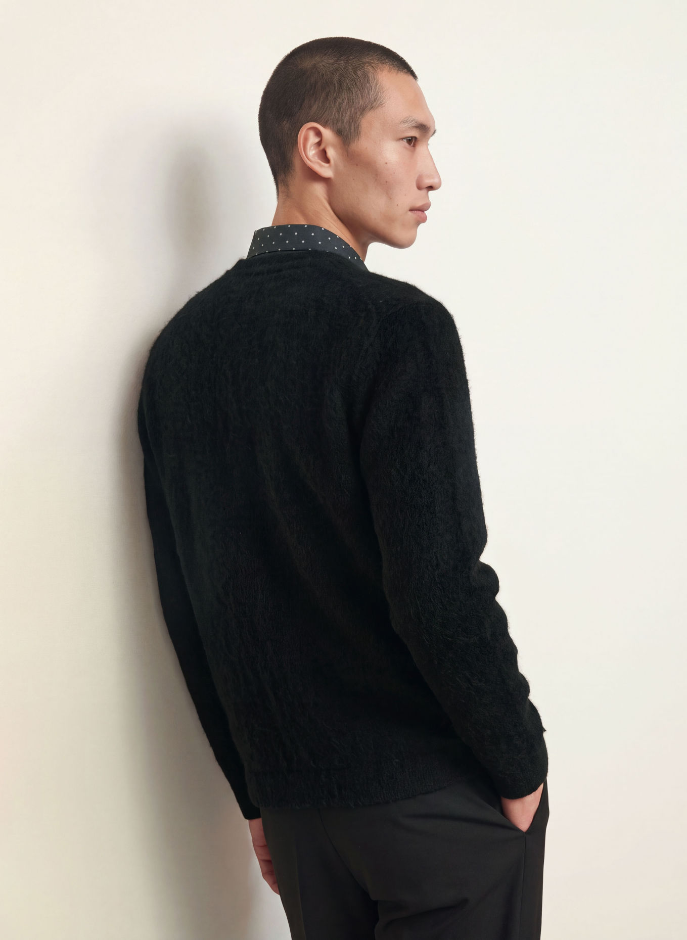 ALLSAINTS Strickjacke WULF: SCHWARZ