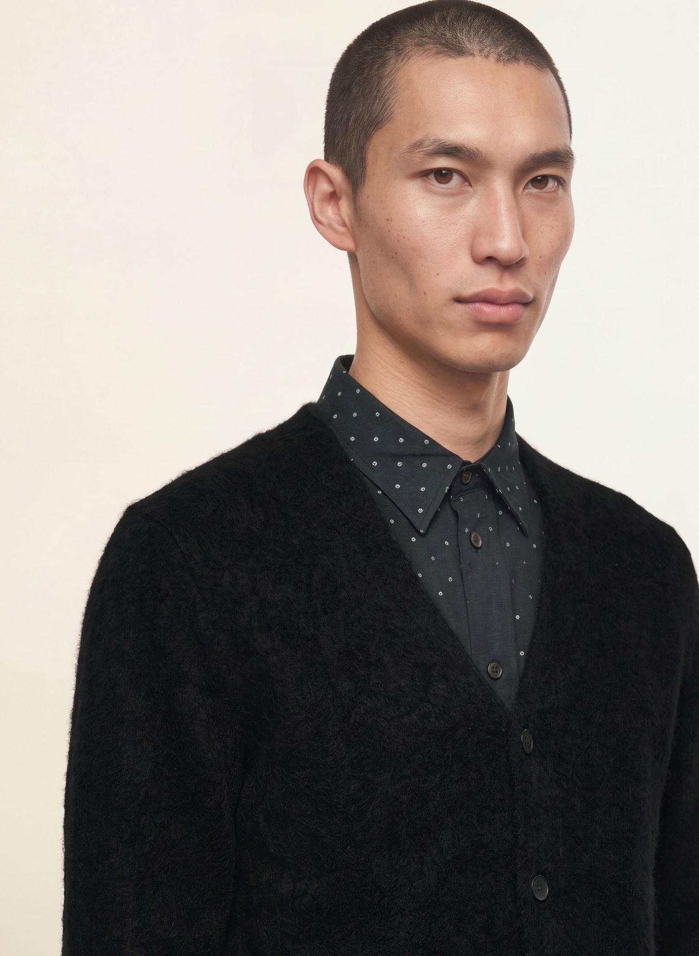 ALLSAINTS Strickjacke WULF: SCHWARZ